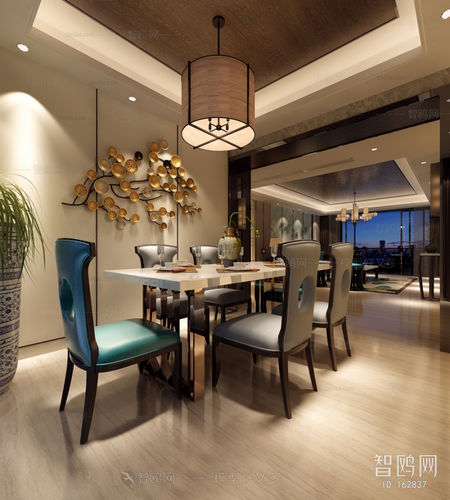 New Chinese Style Dining Room