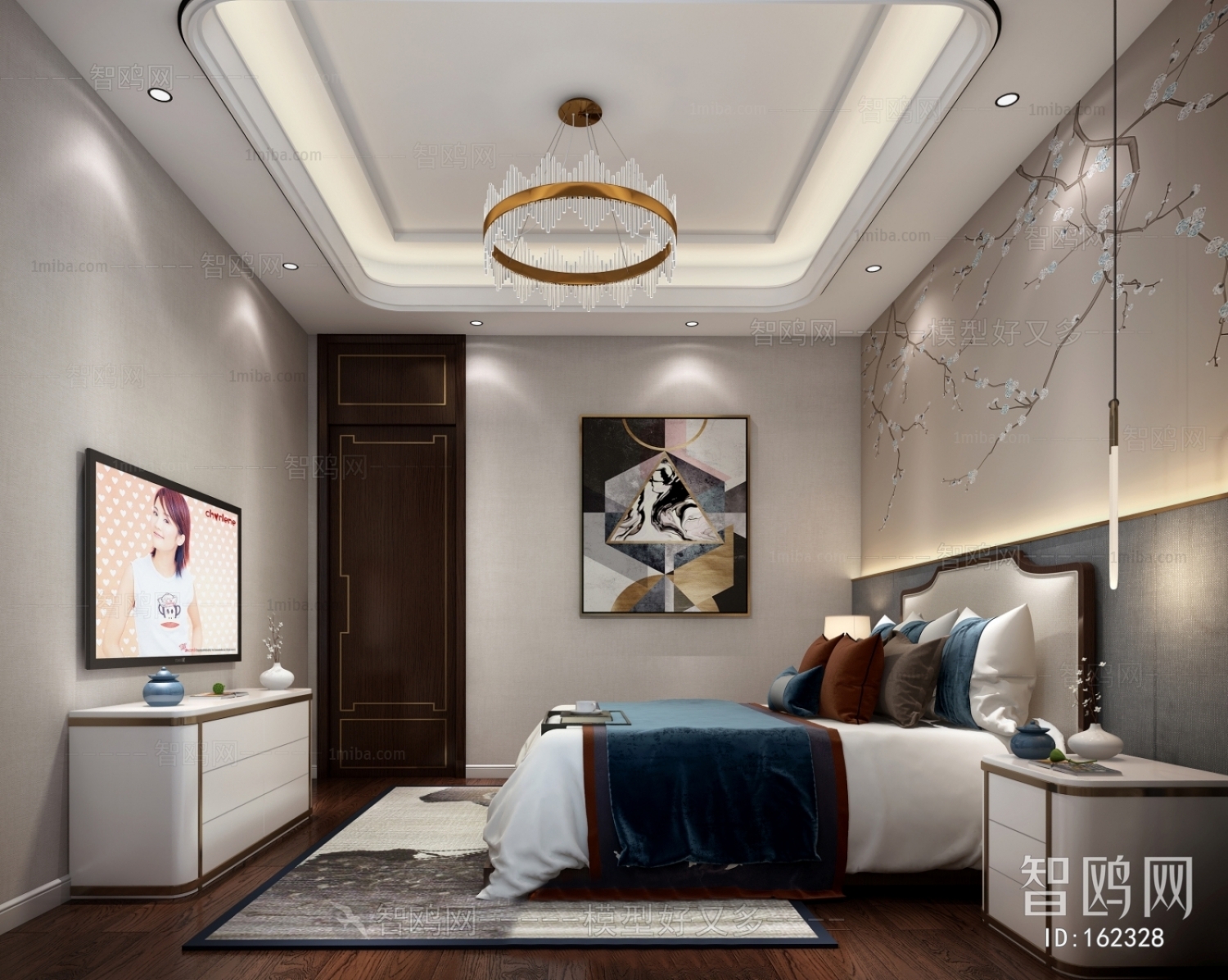 New Chinese Style Bedroom