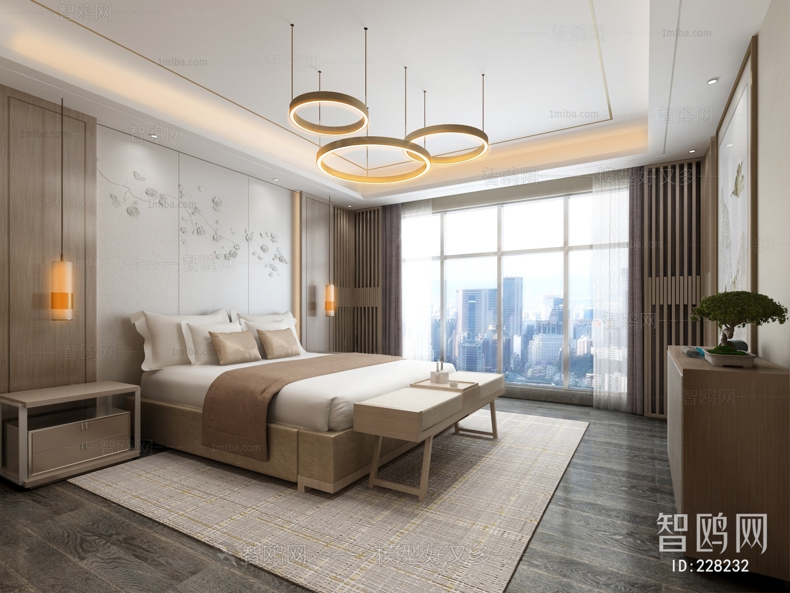 New Chinese Style Bedroom