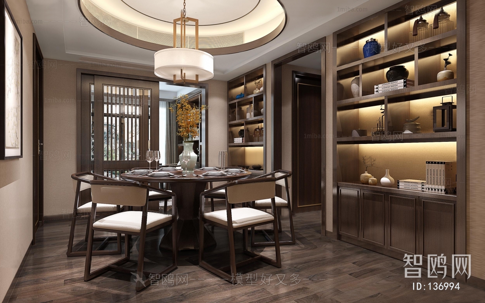 New Chinese Style Dining Room