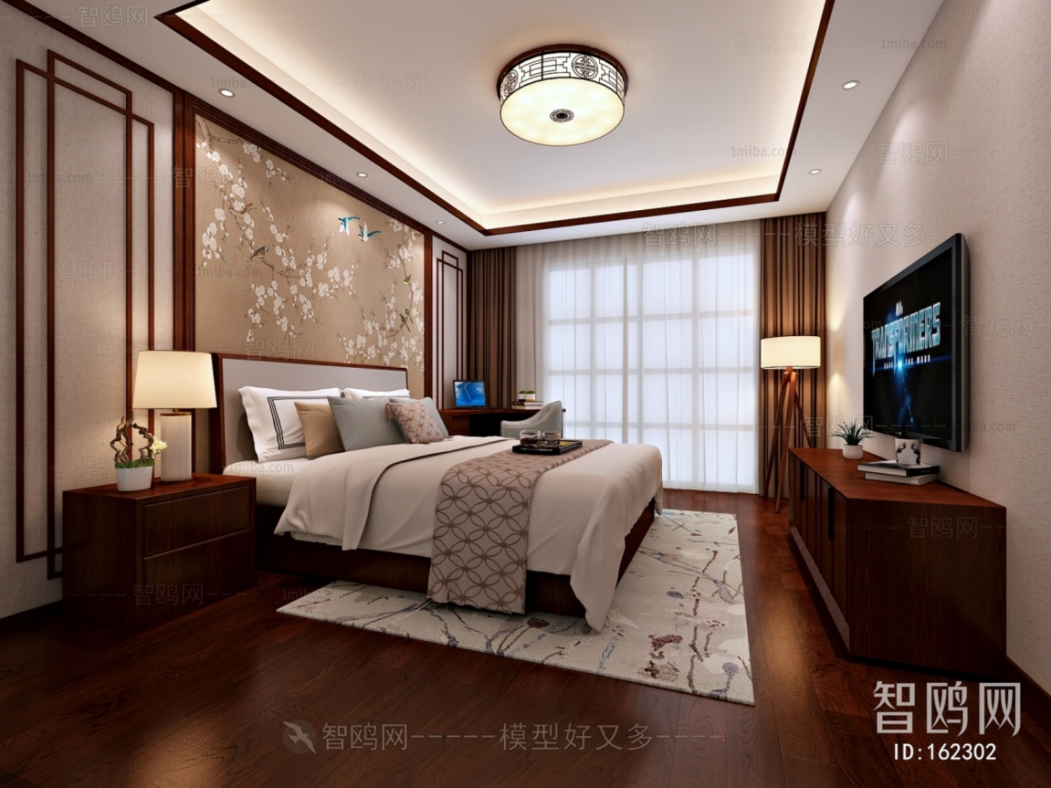 New Chinese Style Bedroom