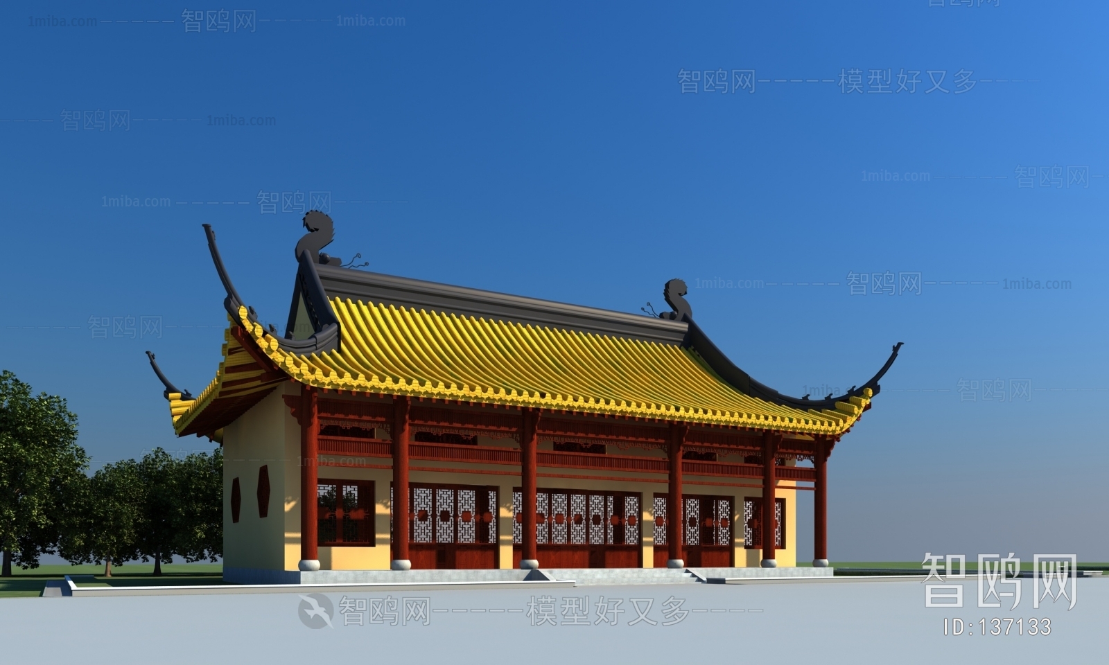 Chinese Style Ancient Architectural Buildings