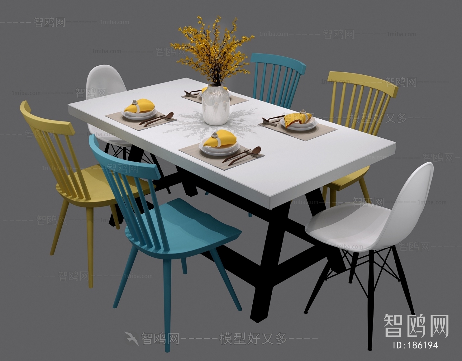 Nordic Style Dining Table And Chairs