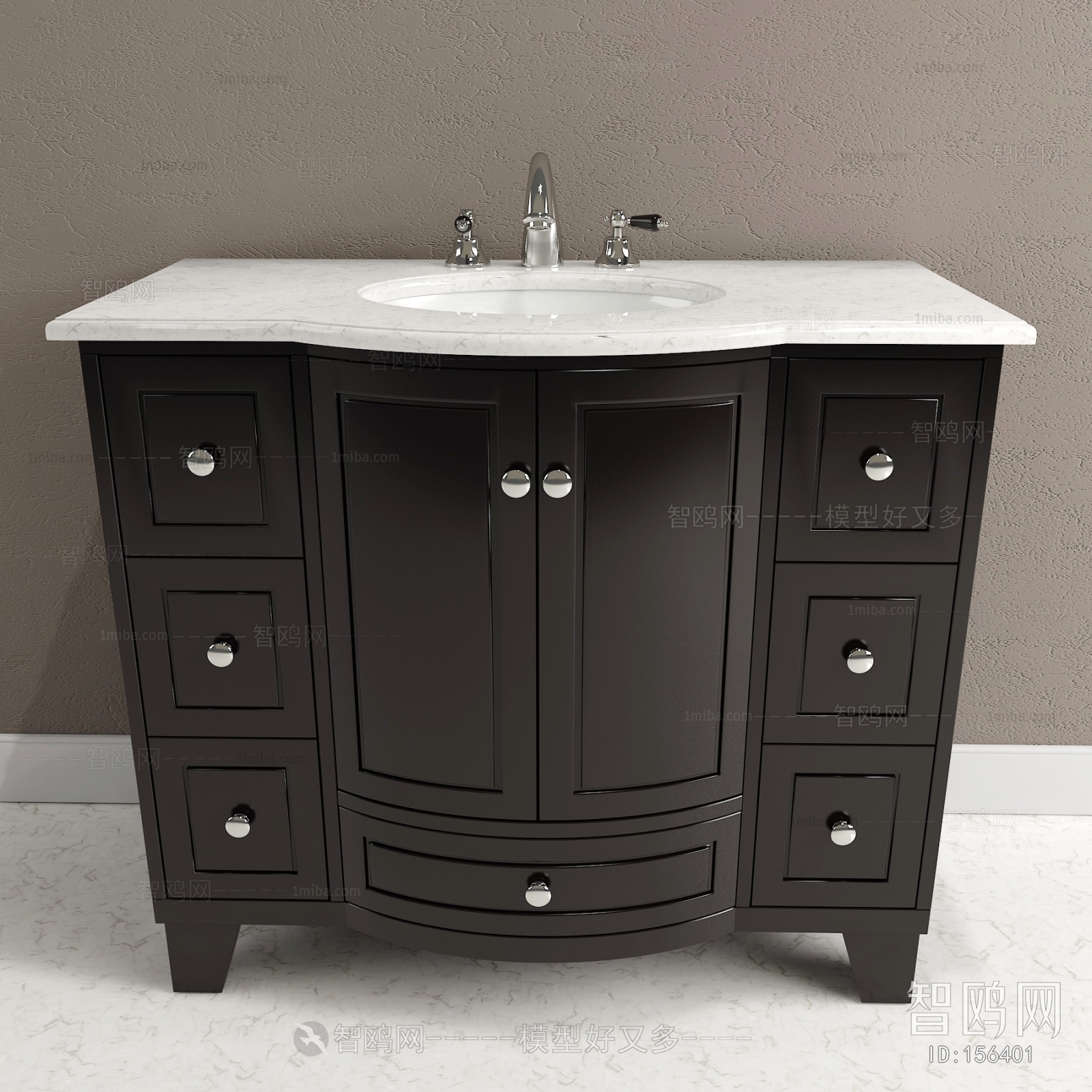 European Style Bathroom Cabinet