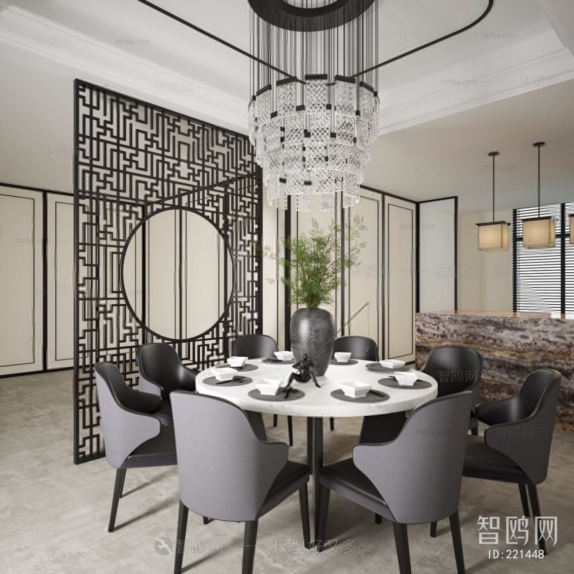 New Chinese Style Dining Room