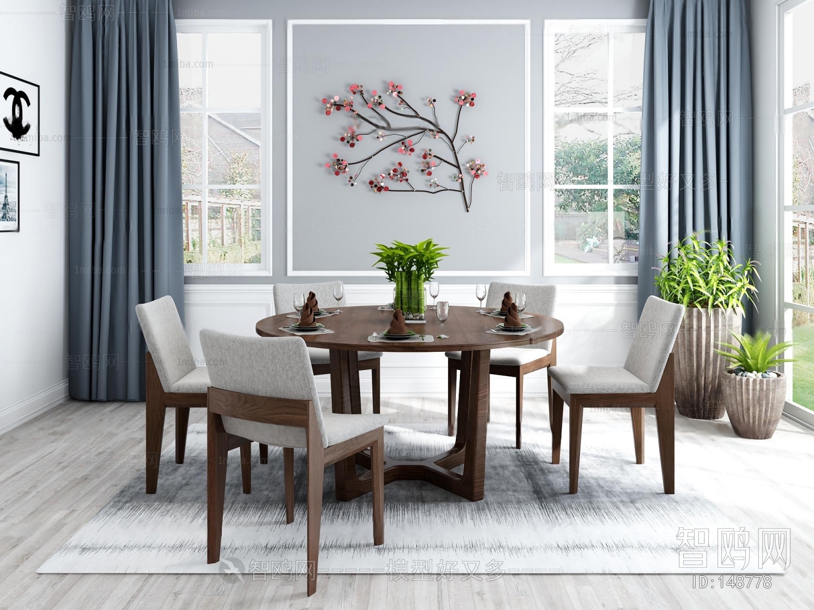 Nordic Style Dining Table And Chairs