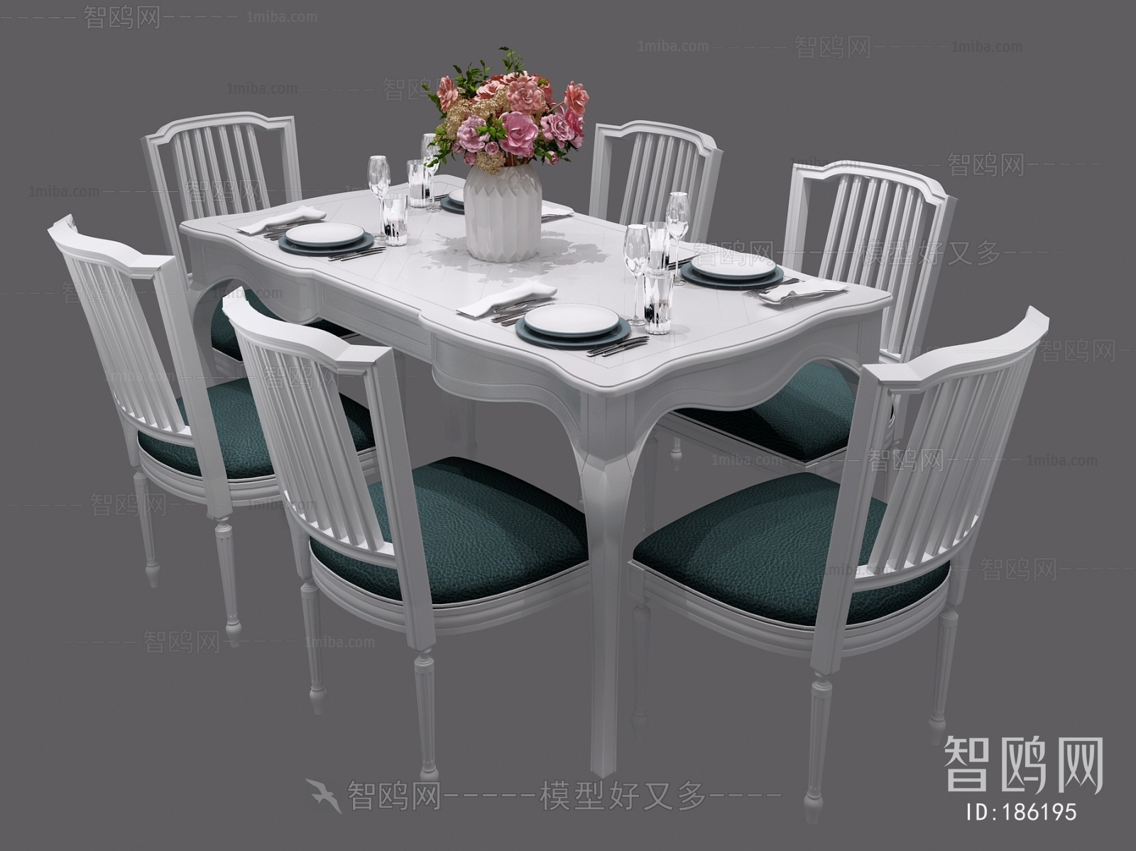 European Style Dining Table And Chairs