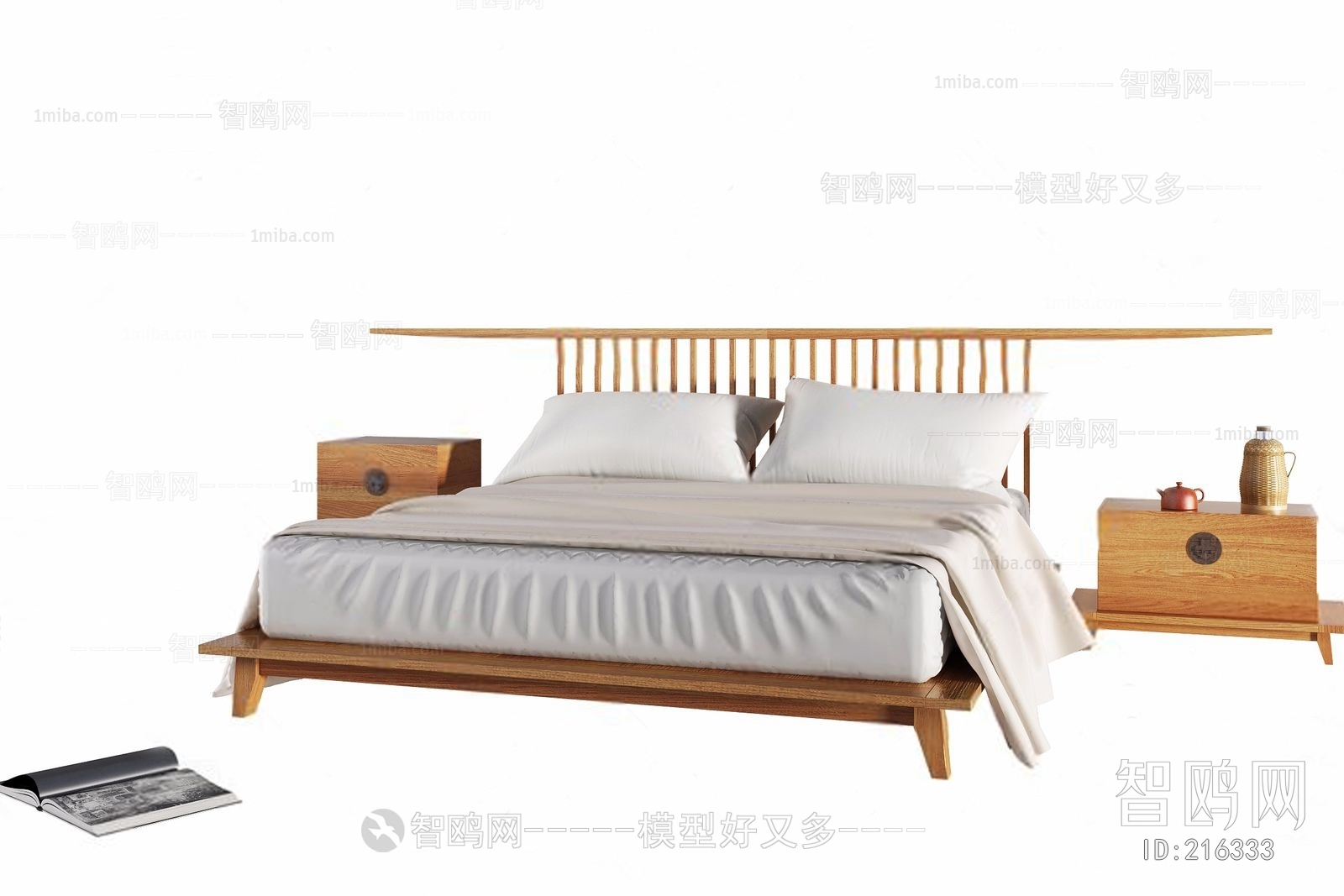 New Chinese Style Double Bed