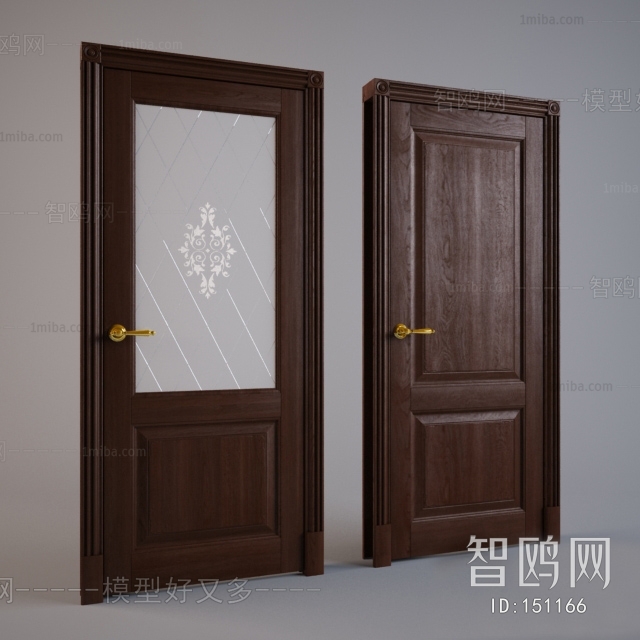 Modern Solid Wood Door