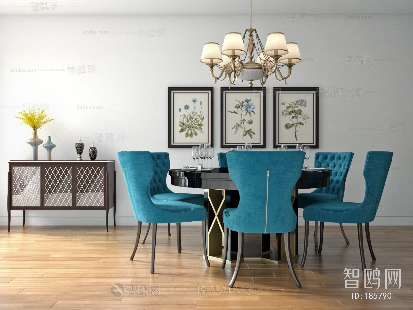 American Style Dining Table And Chairs