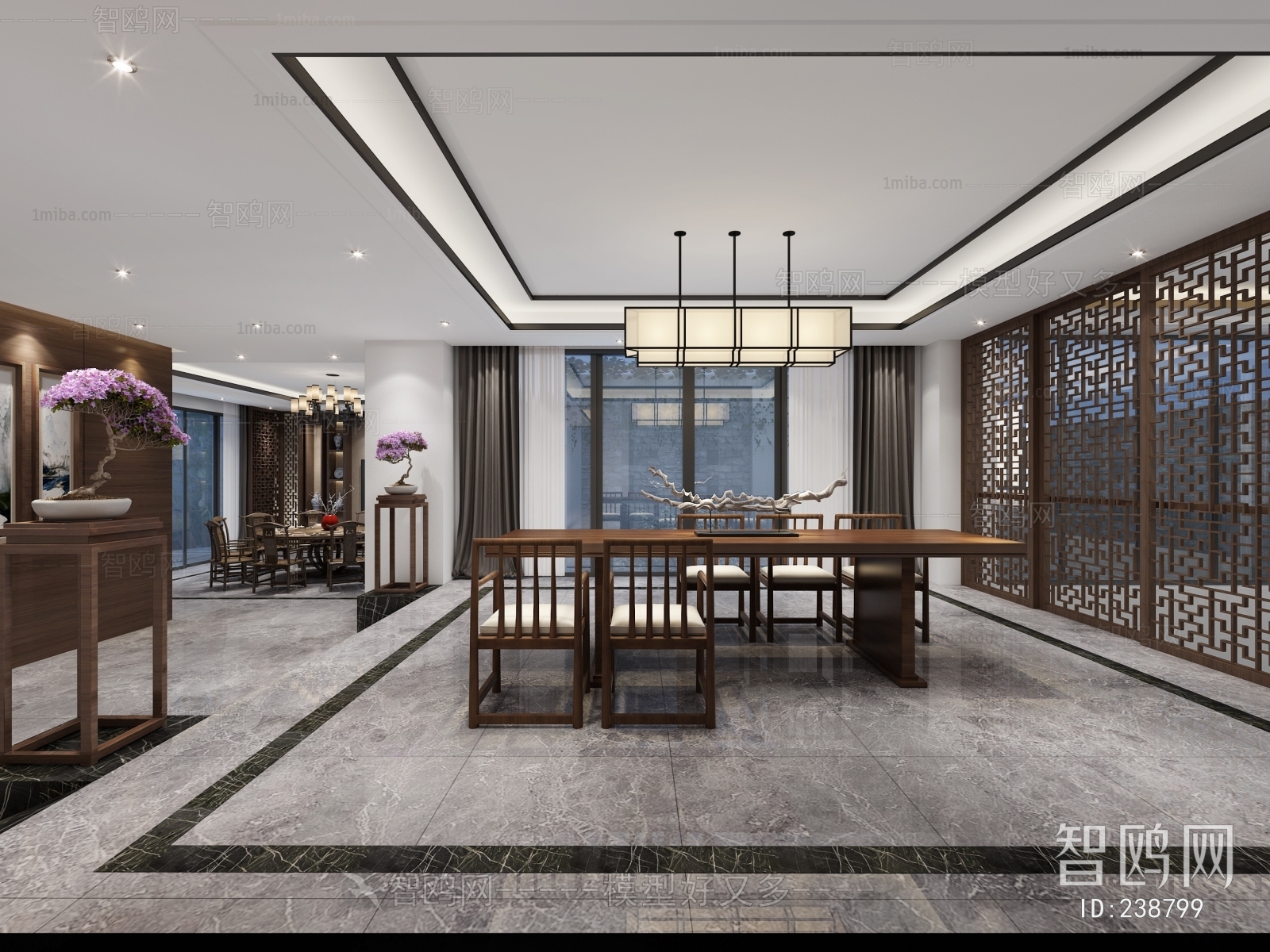 New Chinese Style Dining Room