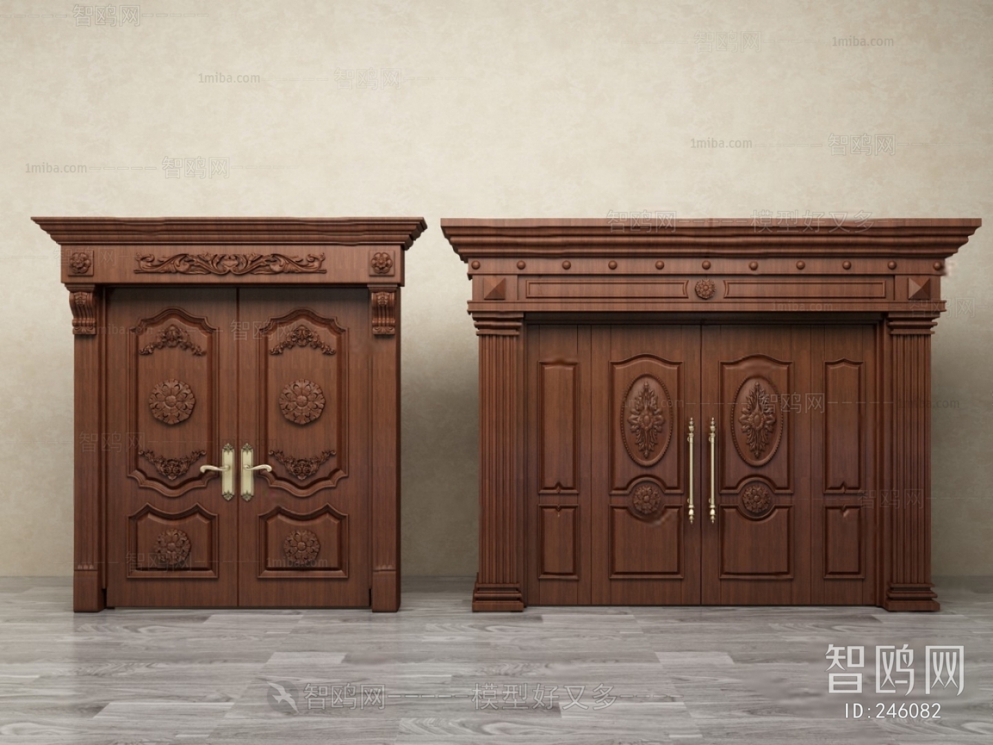 Modern Solid Wood Door