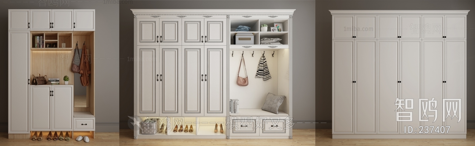 Simple European Style Shoe Cabinet
