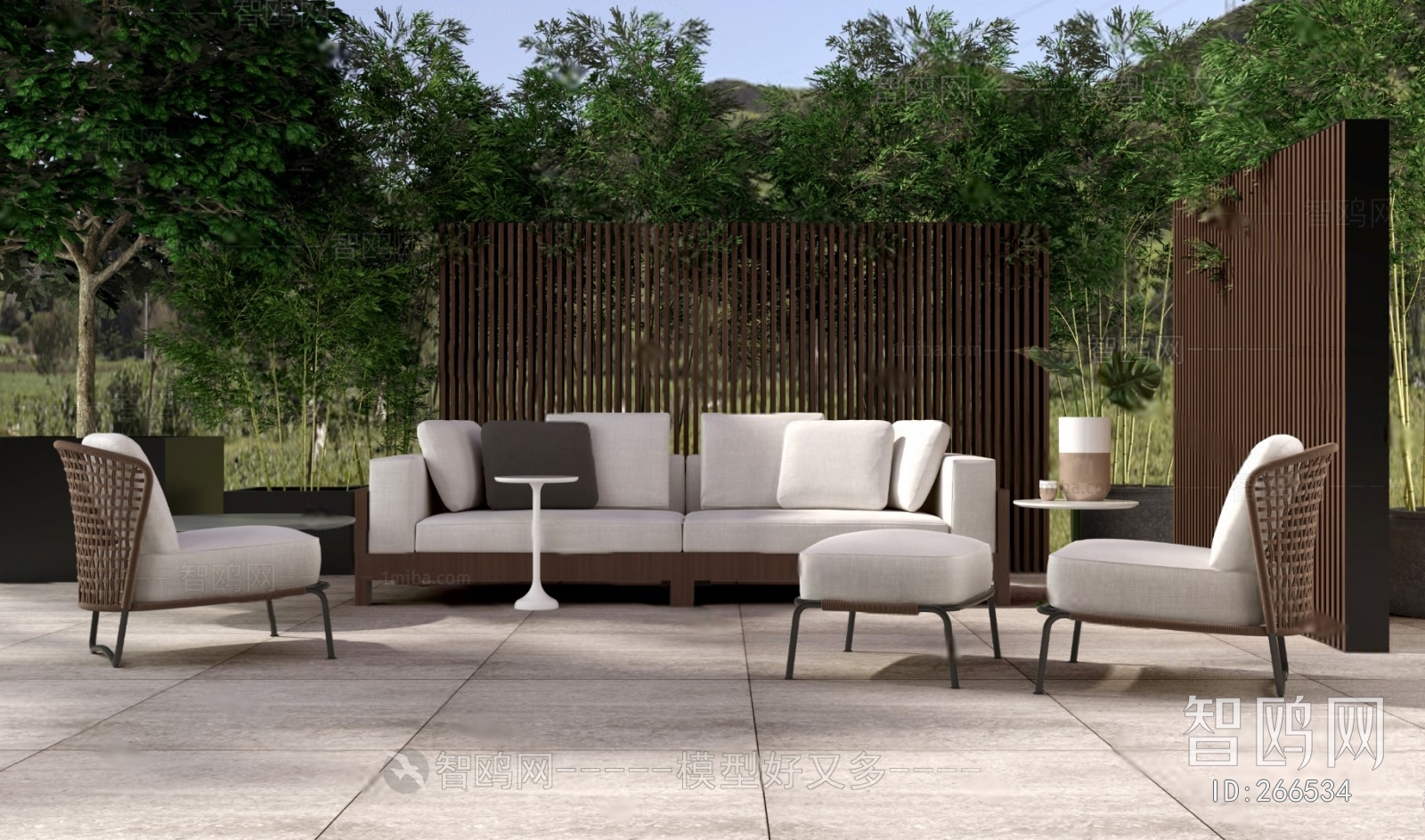 Modern Outdoor Sofa