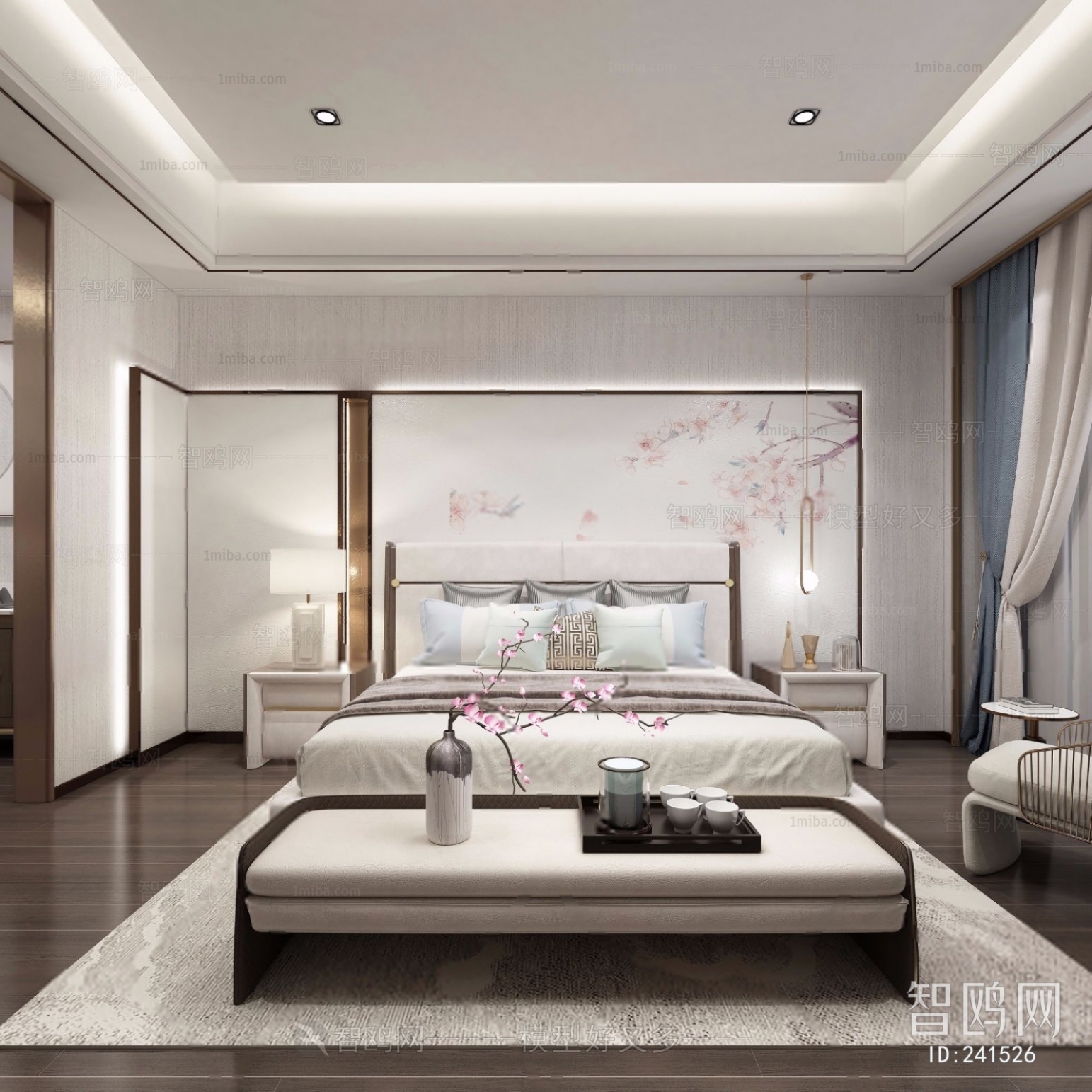 New Chinese Style Bedroom