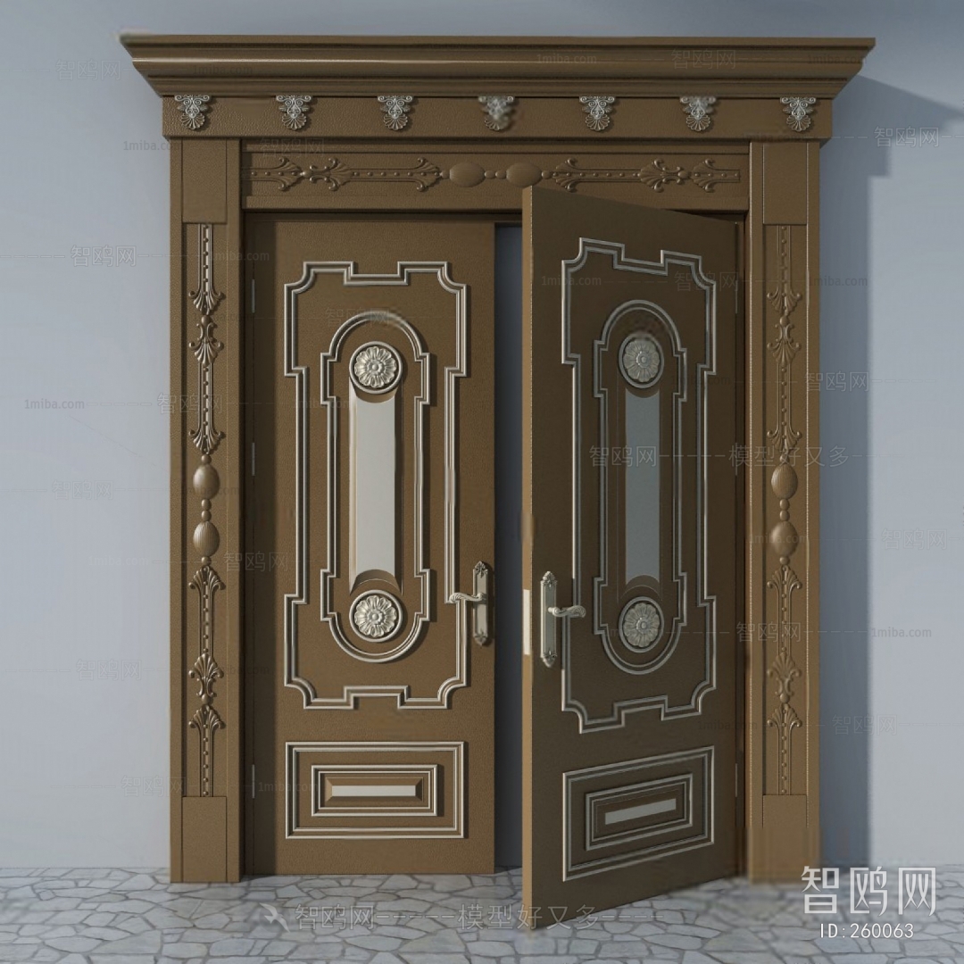 Modern Solid Wood Door