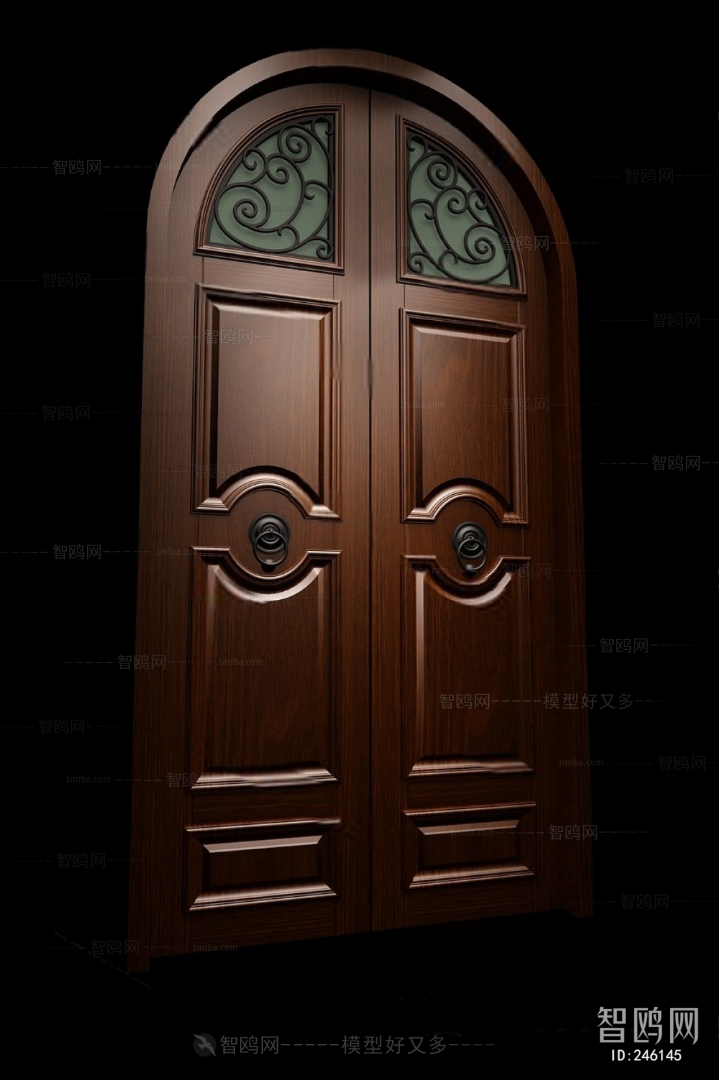 Modern Solid Wood Door