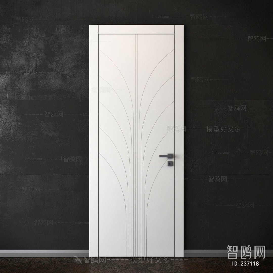 Modern Solid Wood Door