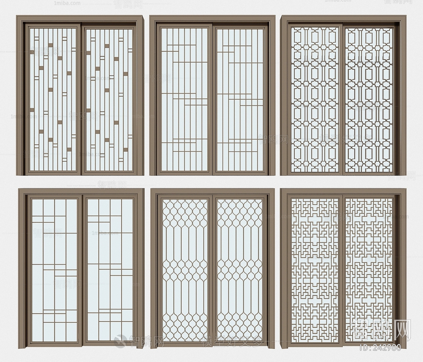 New Chinese Style Sliding Door