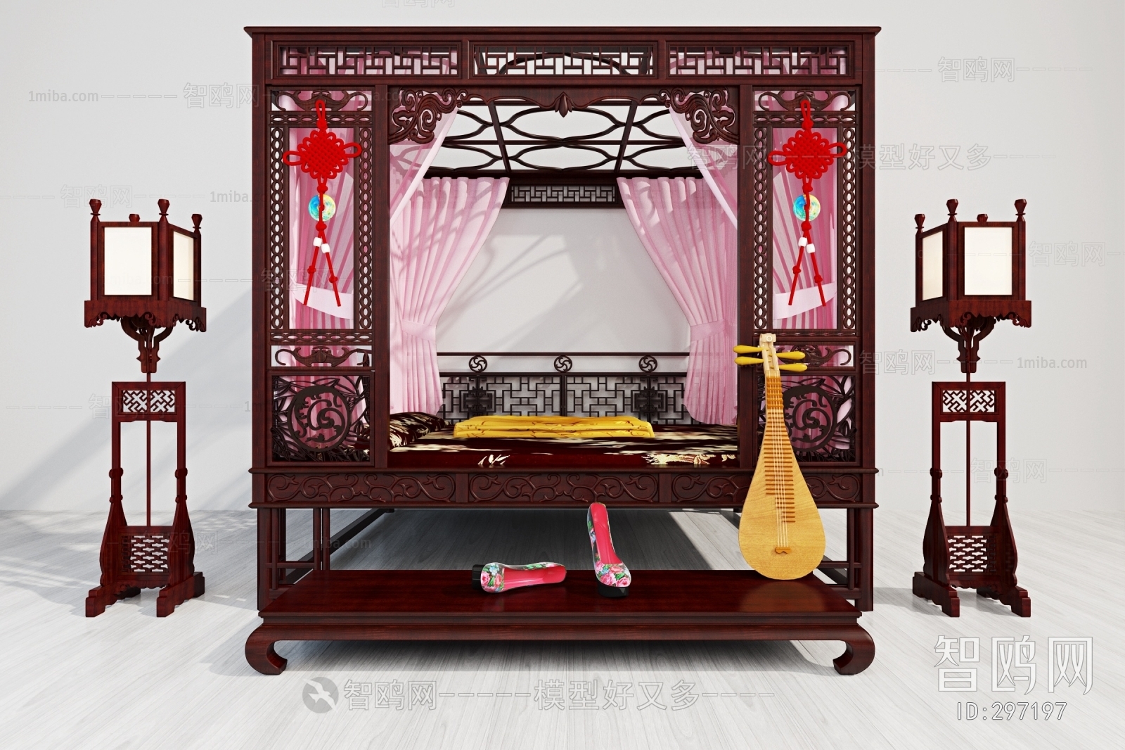 Chinese Style Double Bed