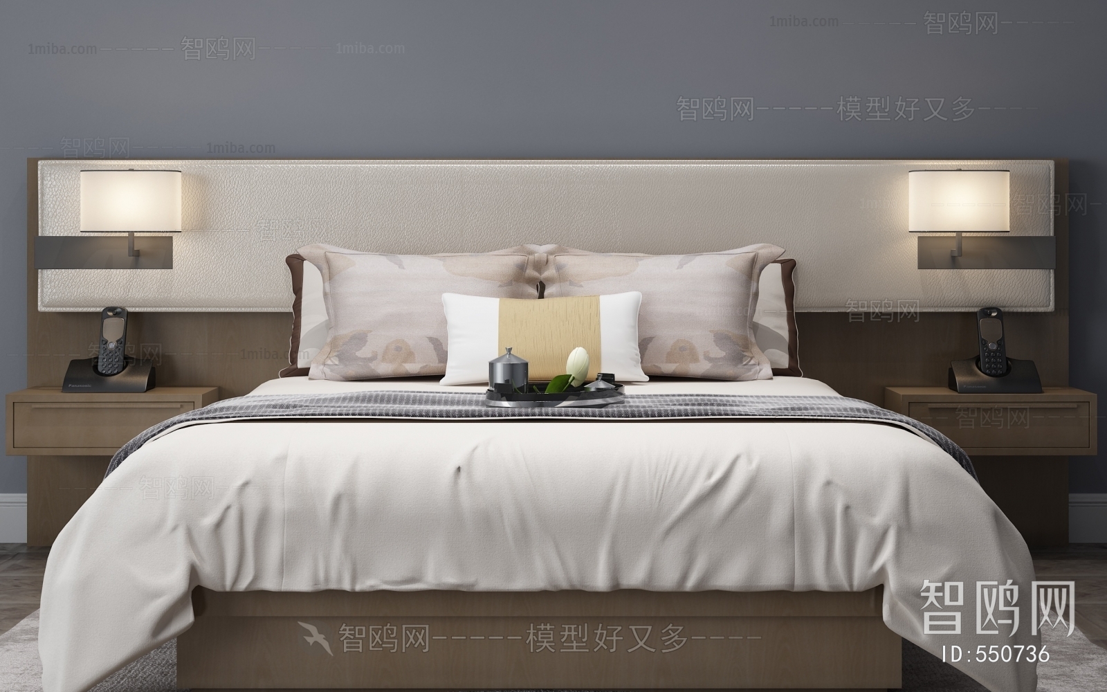 New Chinese Style Single Bed