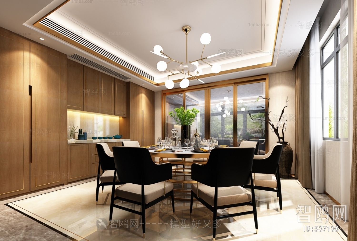 New Chinese Style Dining Room