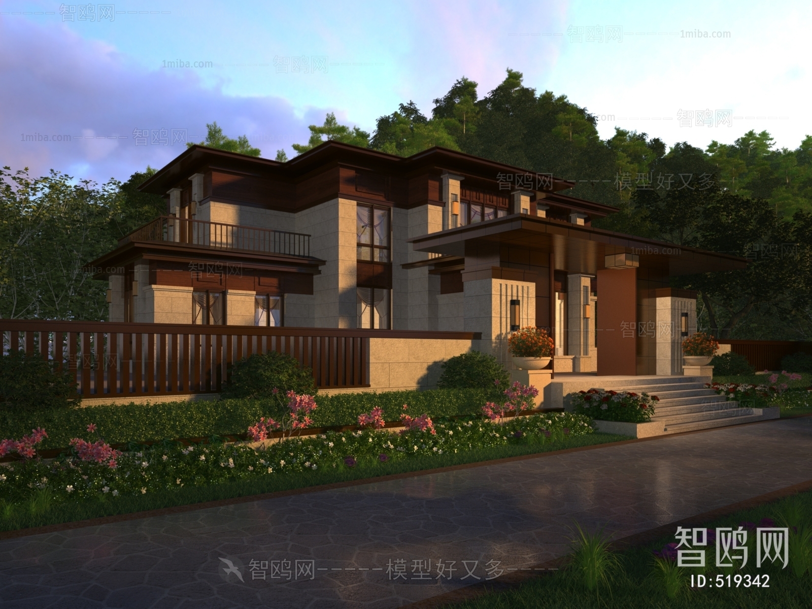 New Chinese Style Building Appearance