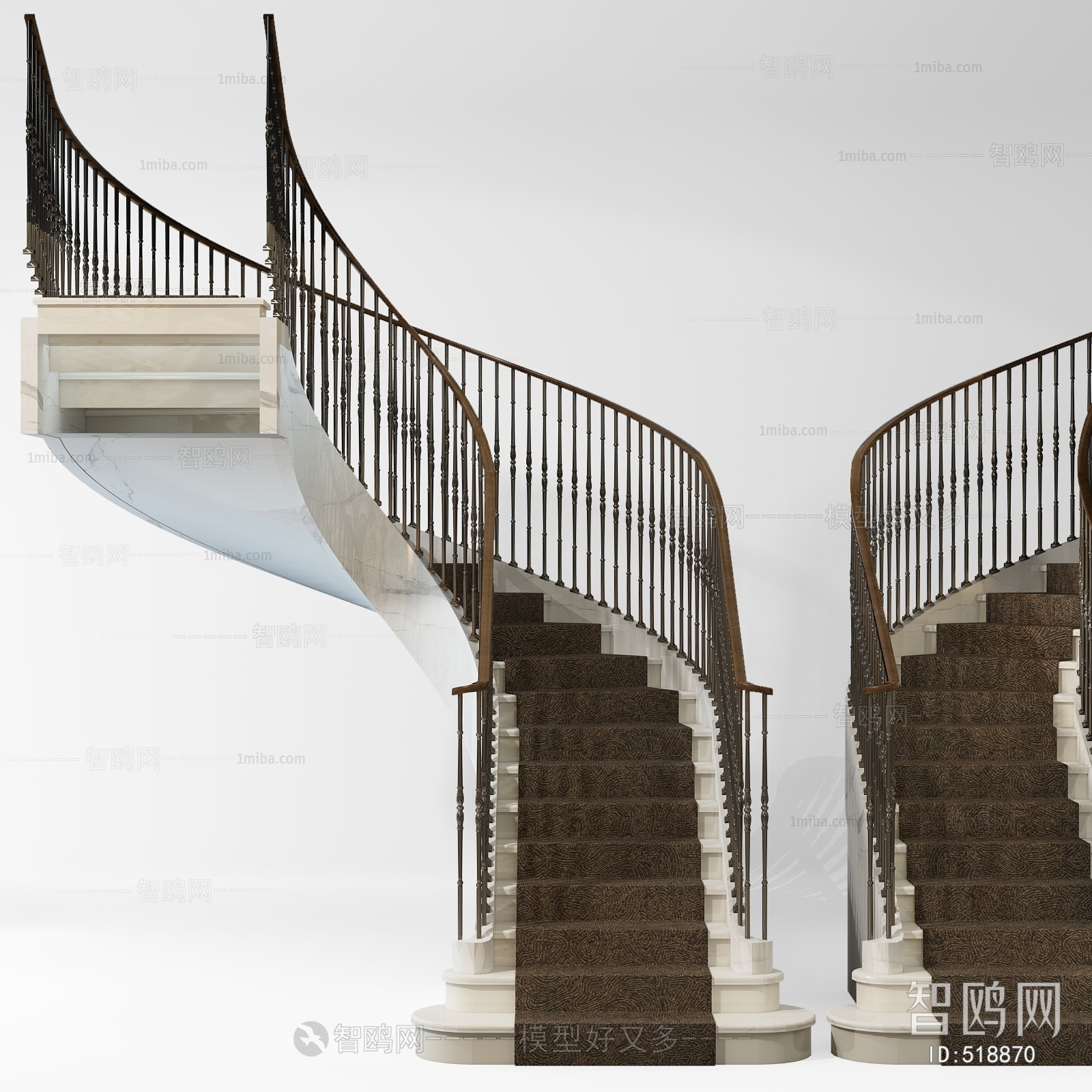 Simple European Style Stair Balustrade/elevator