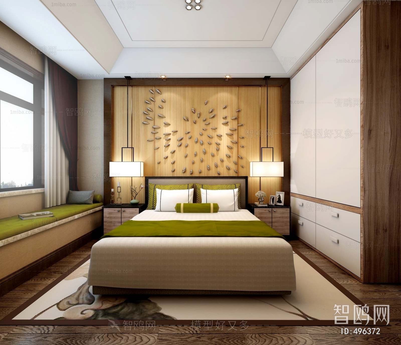 New Chinese Style Bedroom