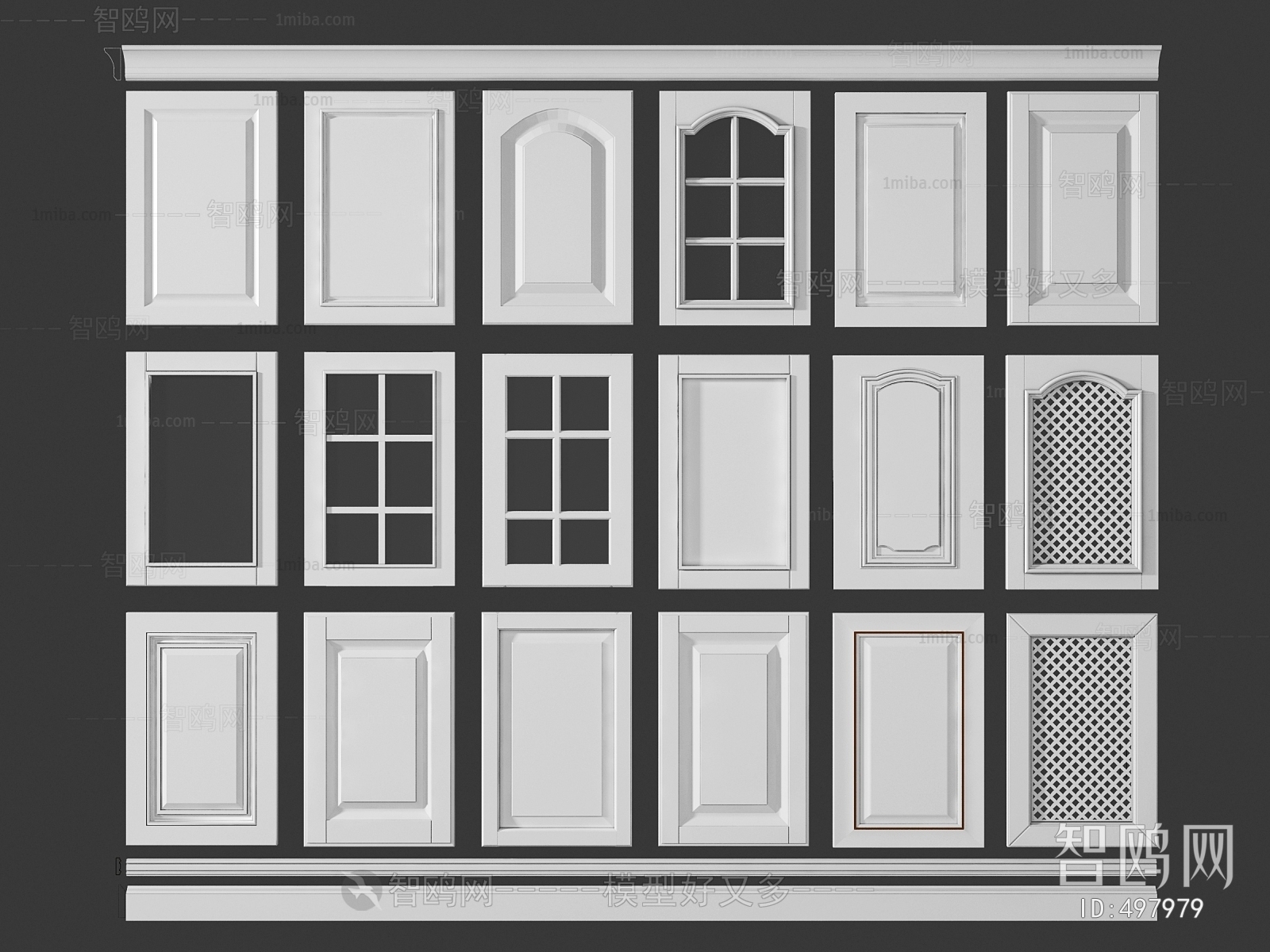 Simple European Style Door Panel