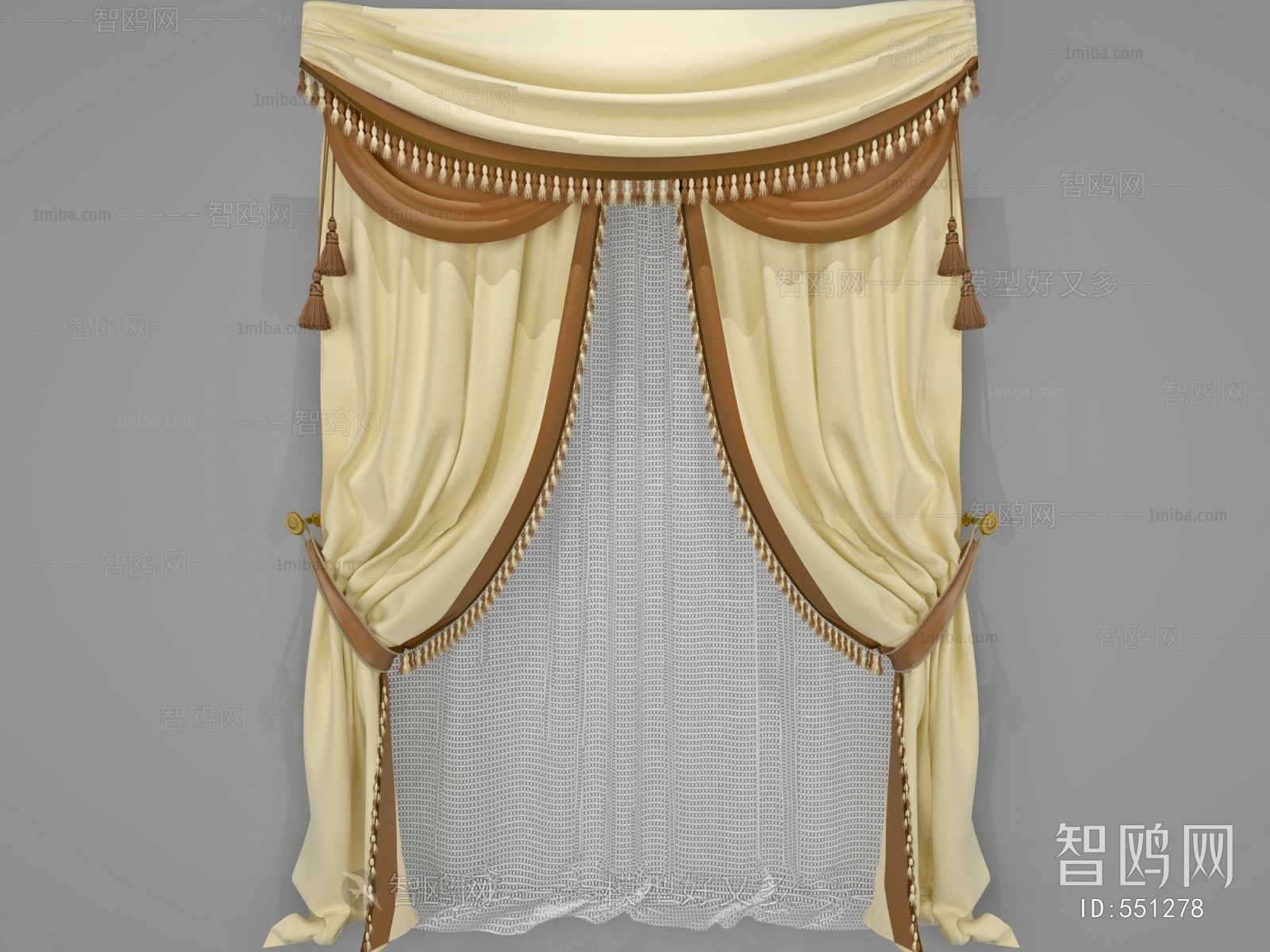 Simple European Style The Curtain