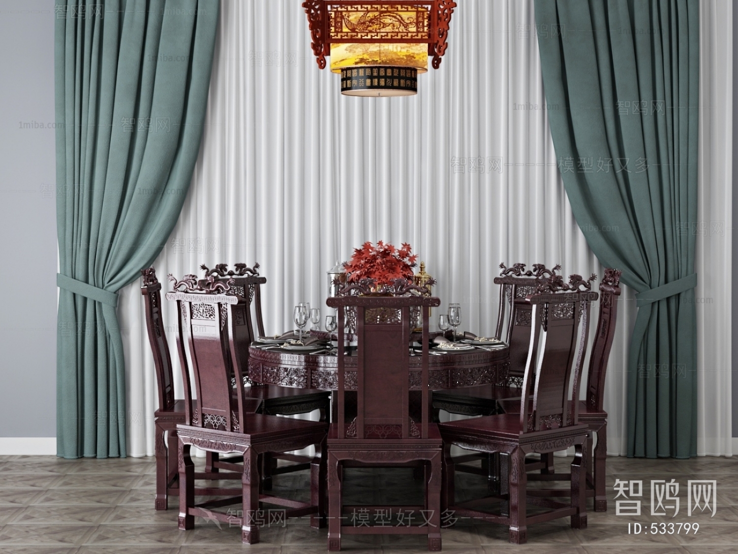 Chinese Style Dining Table And Chairs