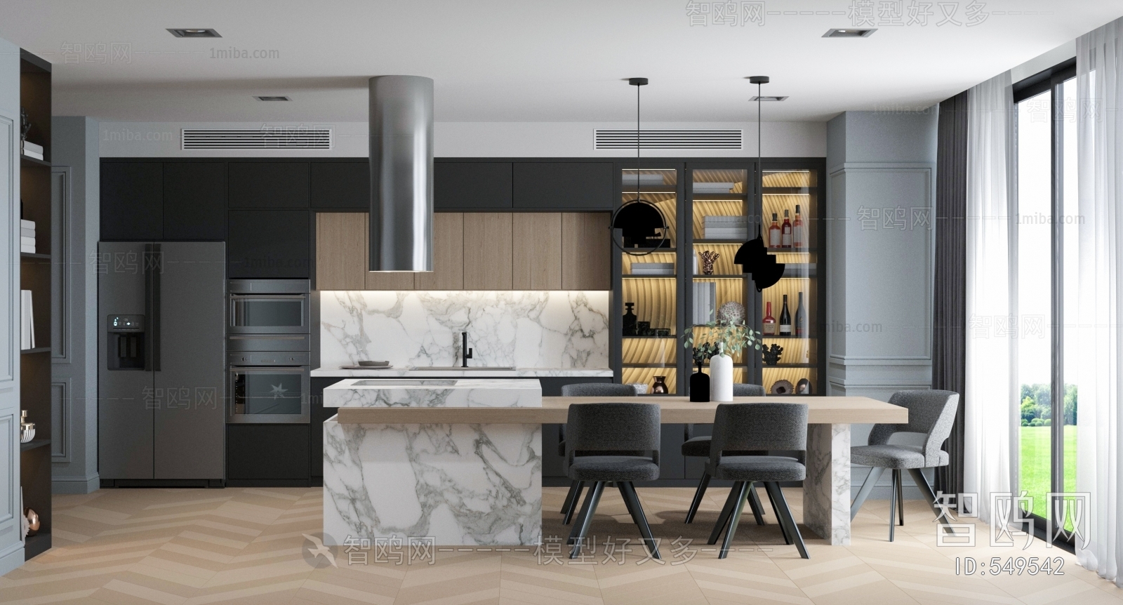 Modern Open Kitchen