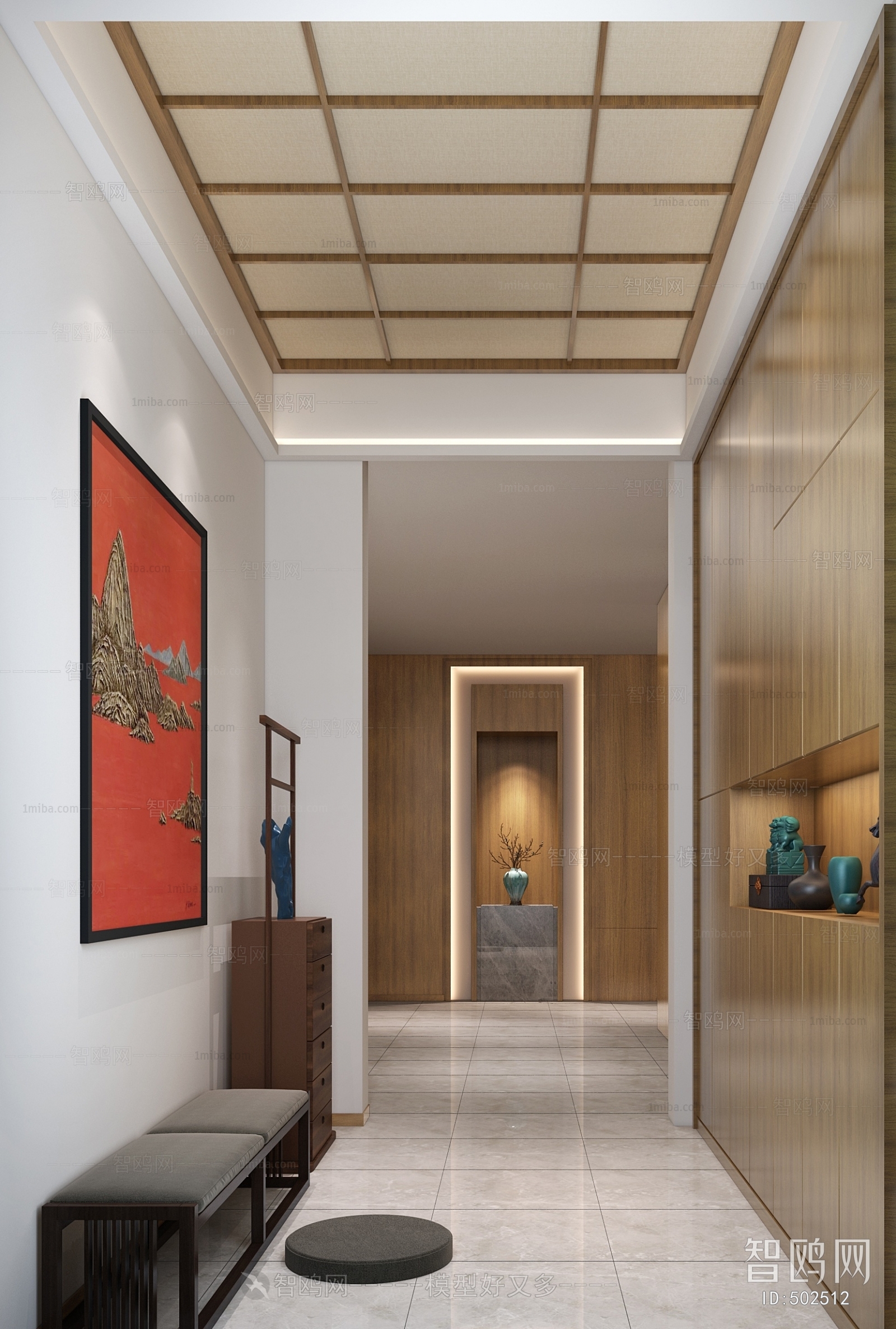 New Chinese Style Hallway