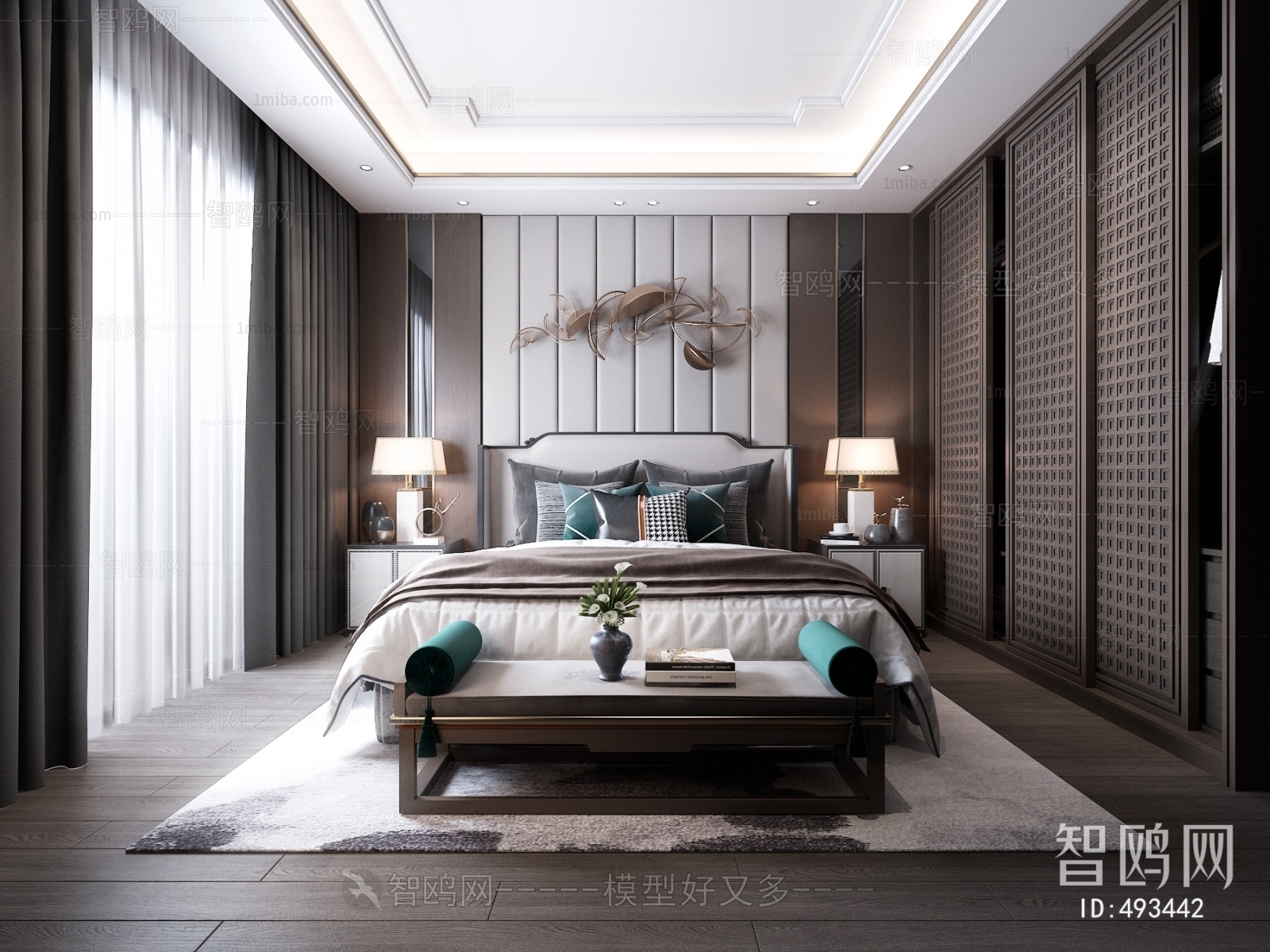 New Chinese Style Bedroom