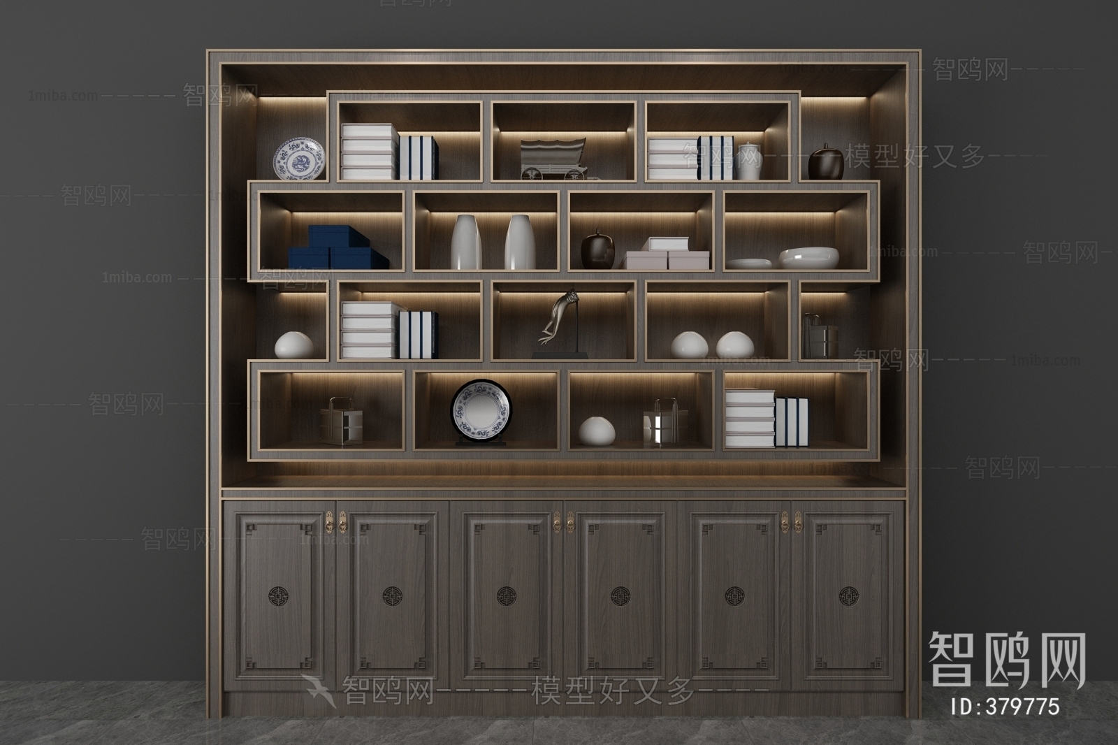 New Chinese Style Bookcase