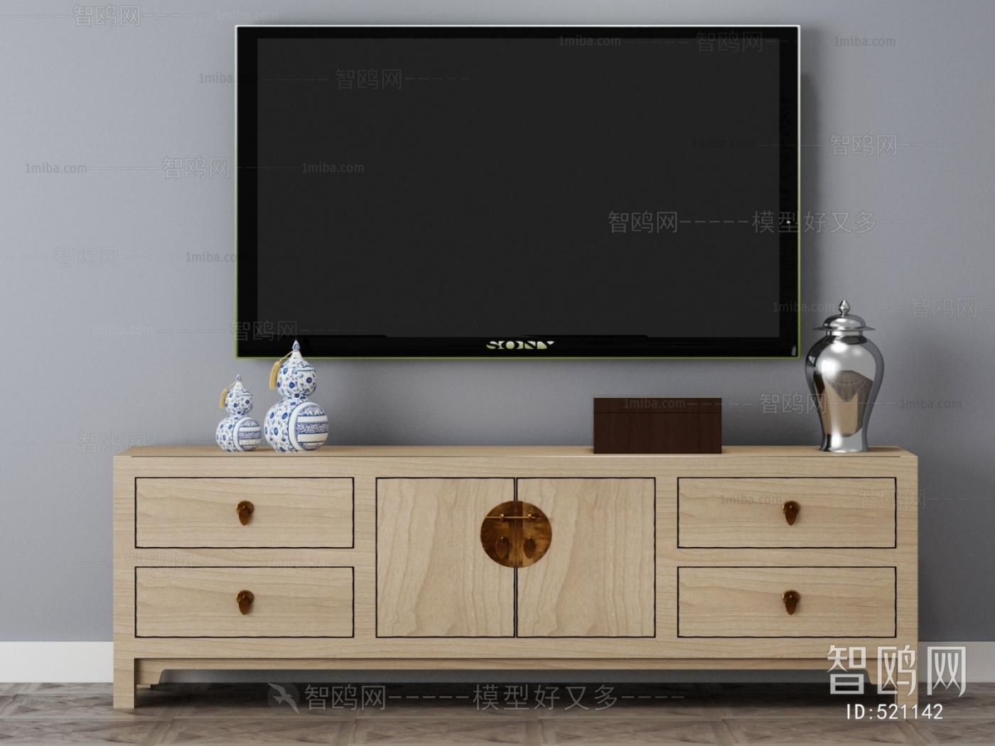 New Chinese Style TV Cabinet