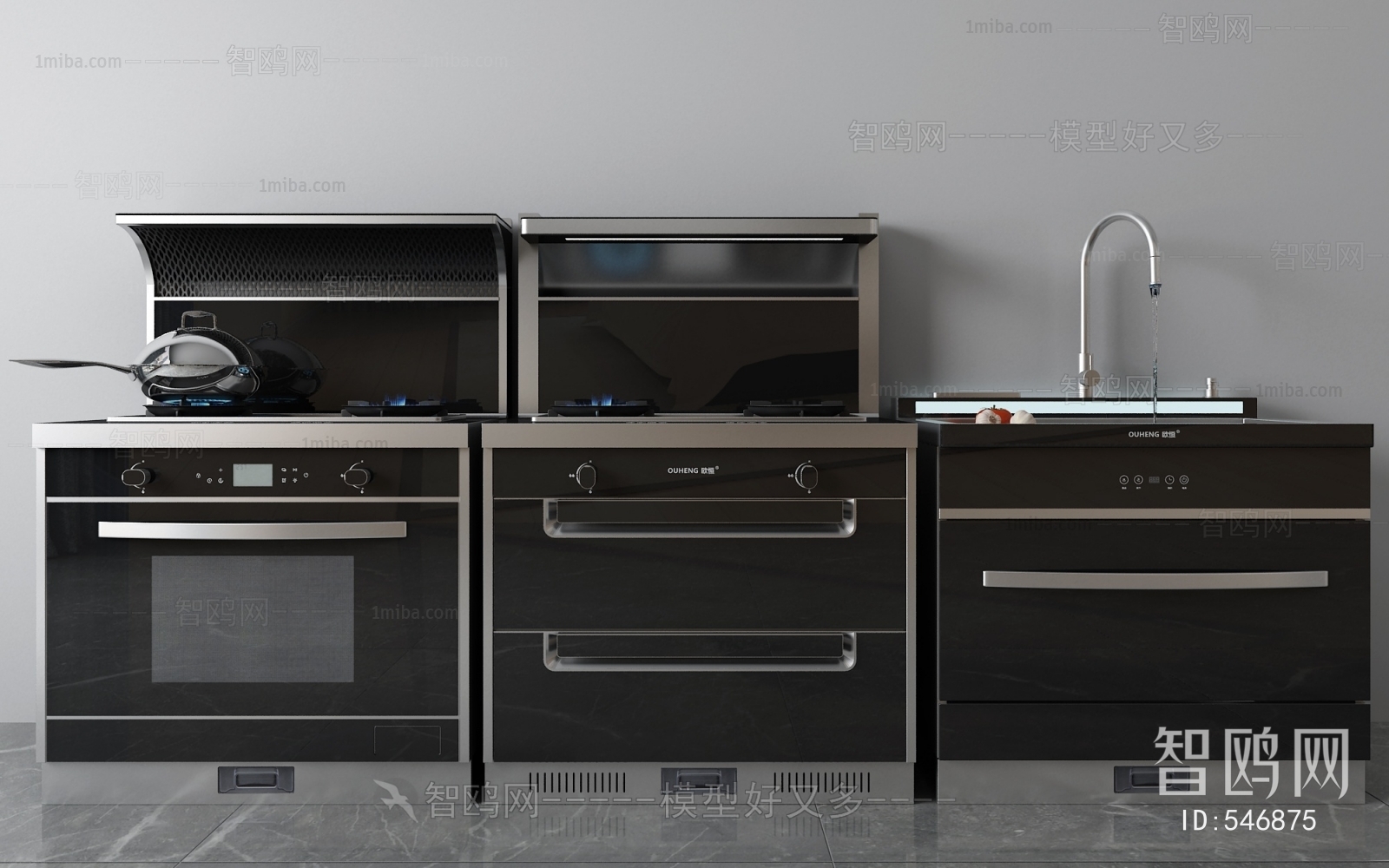 Modern Kitchen Electric Gas Range