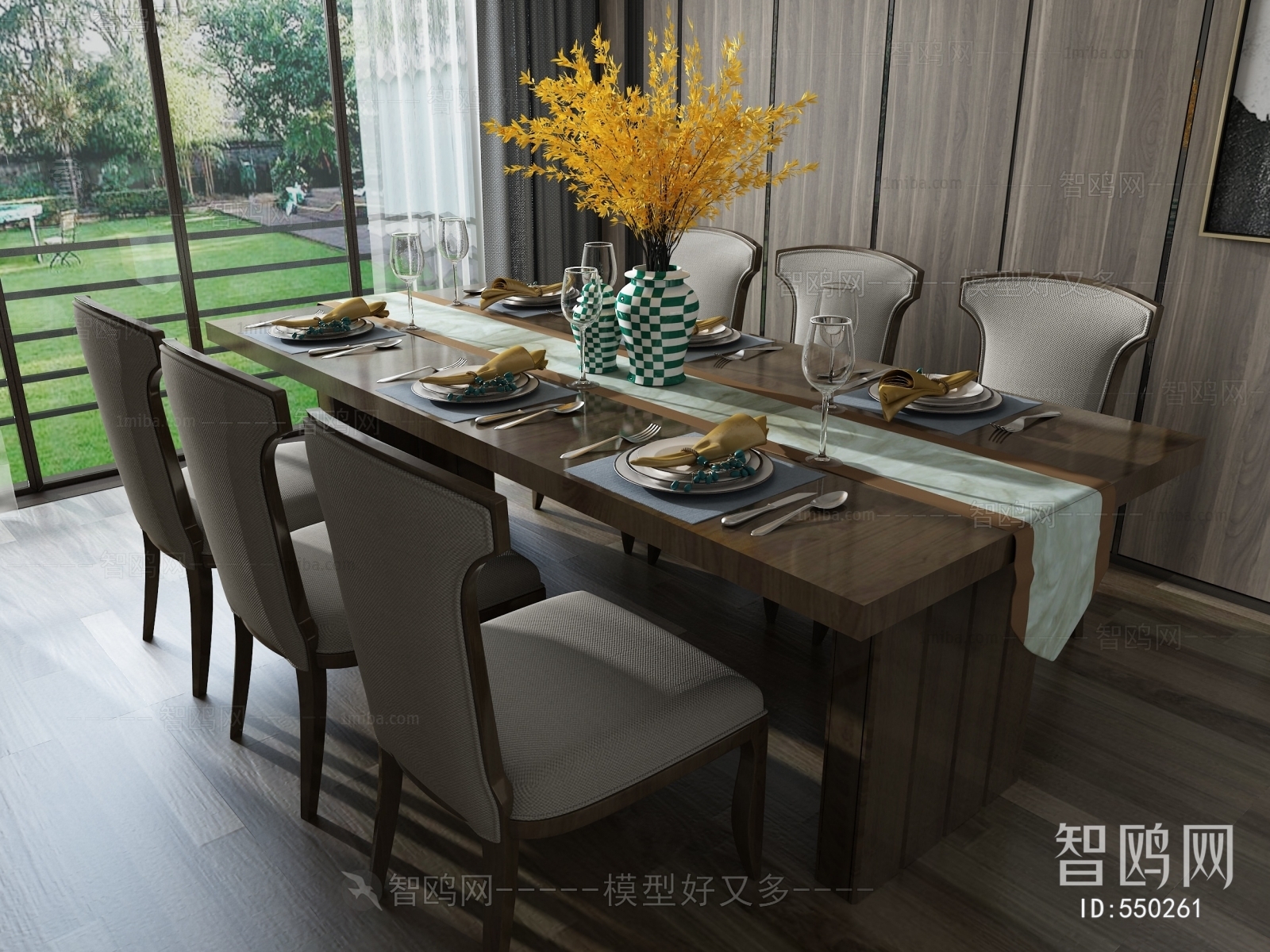 New Chinese Style Dining Table And Chairs