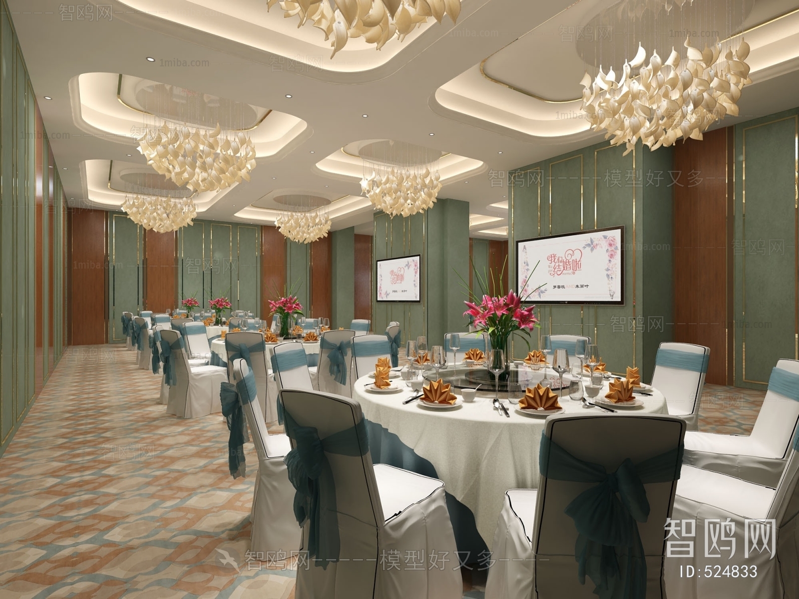 Simple European Style Banquet Hall