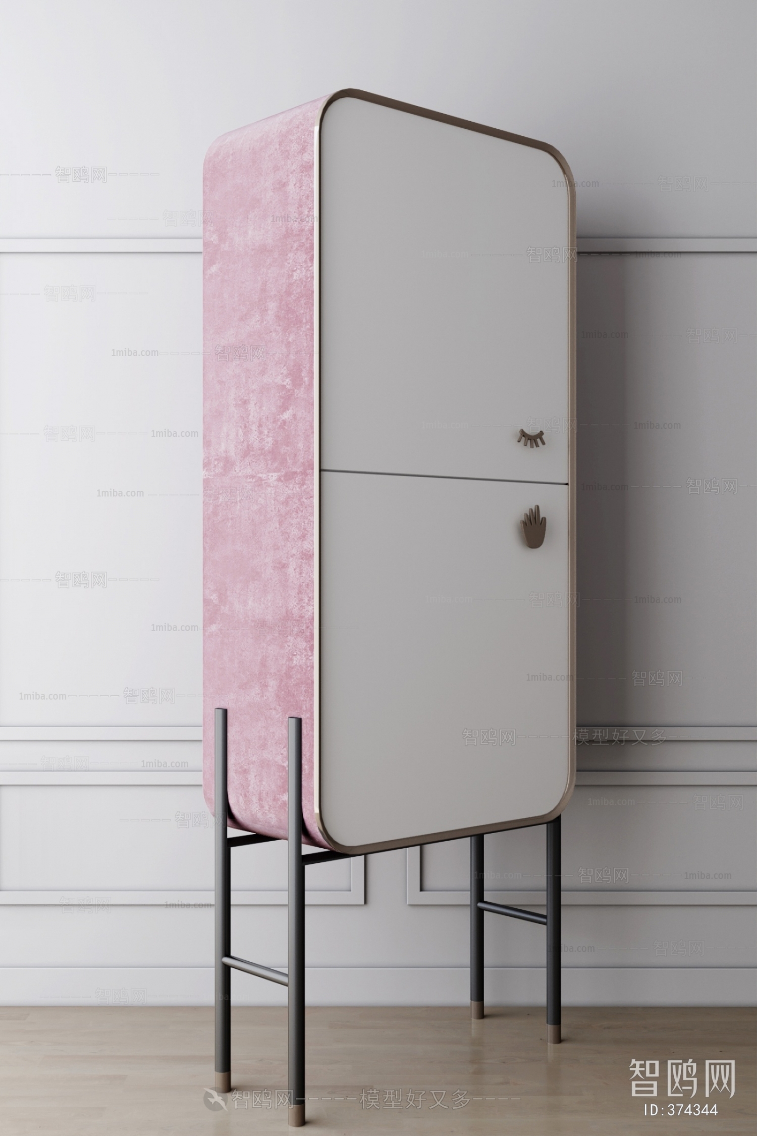 Modern Nordic Style Decorative Cabinet