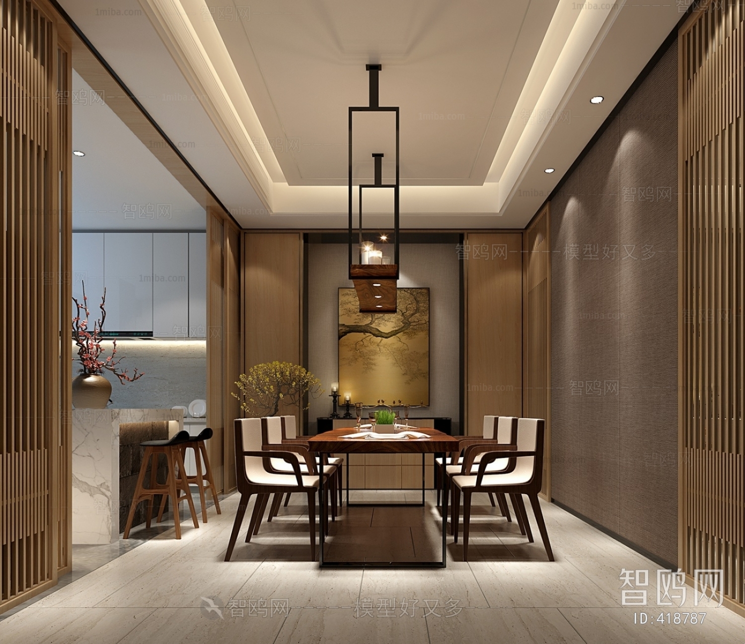 New Chinese Style Dining Room