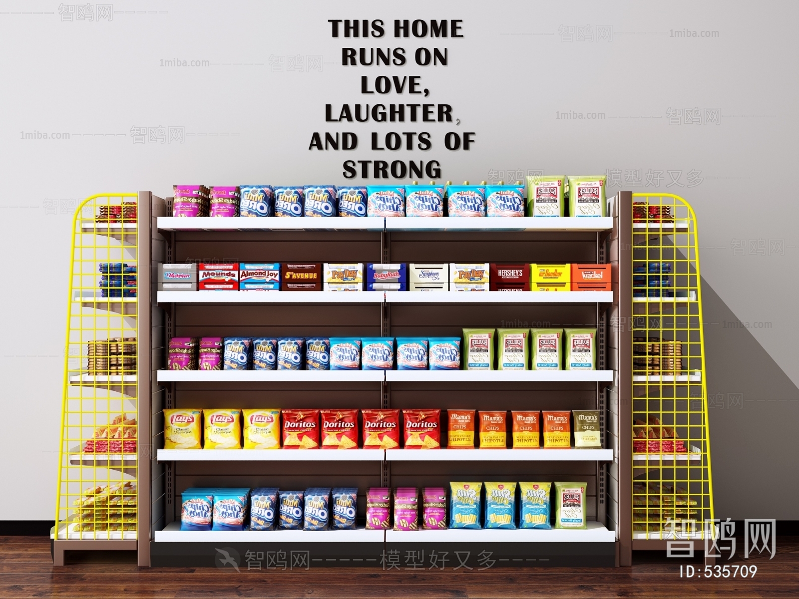 Modern Supermarket Shelf