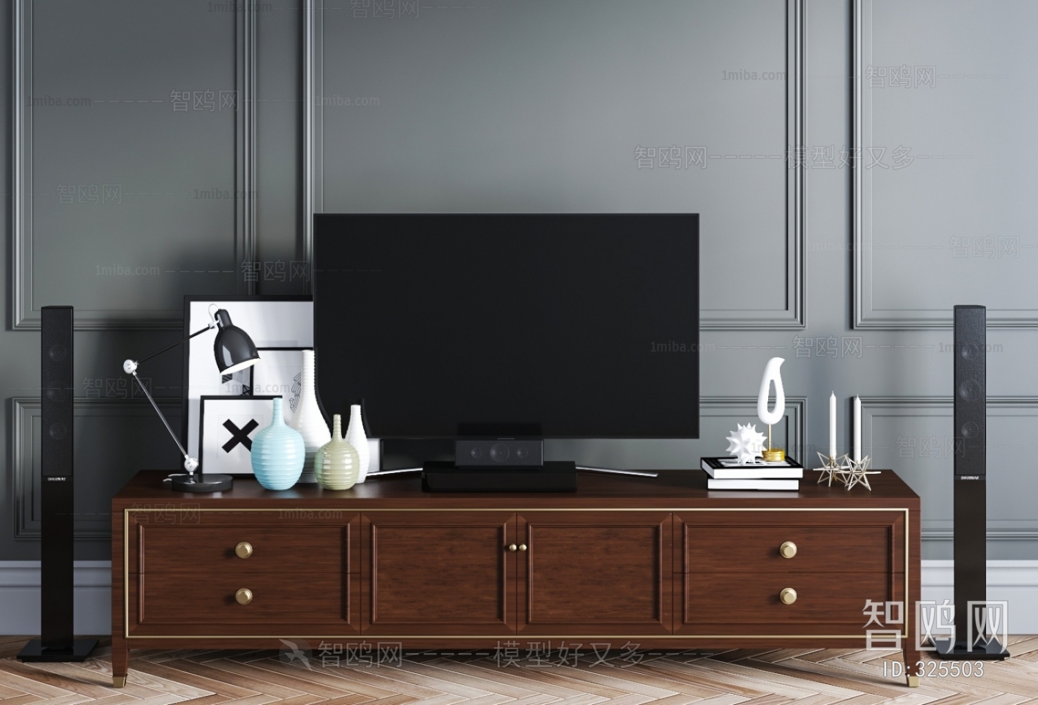 New Chinese Style TV Cabinet