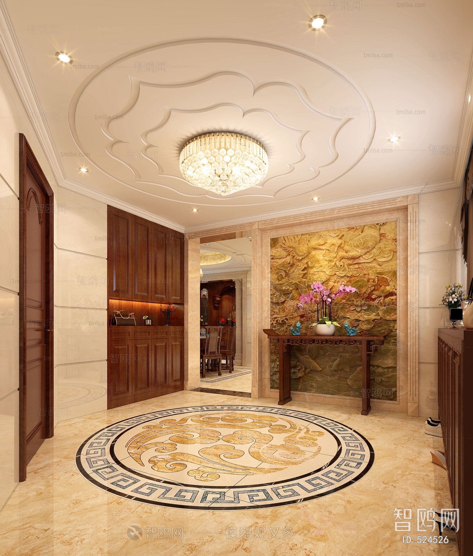 New Classical Style Hallway