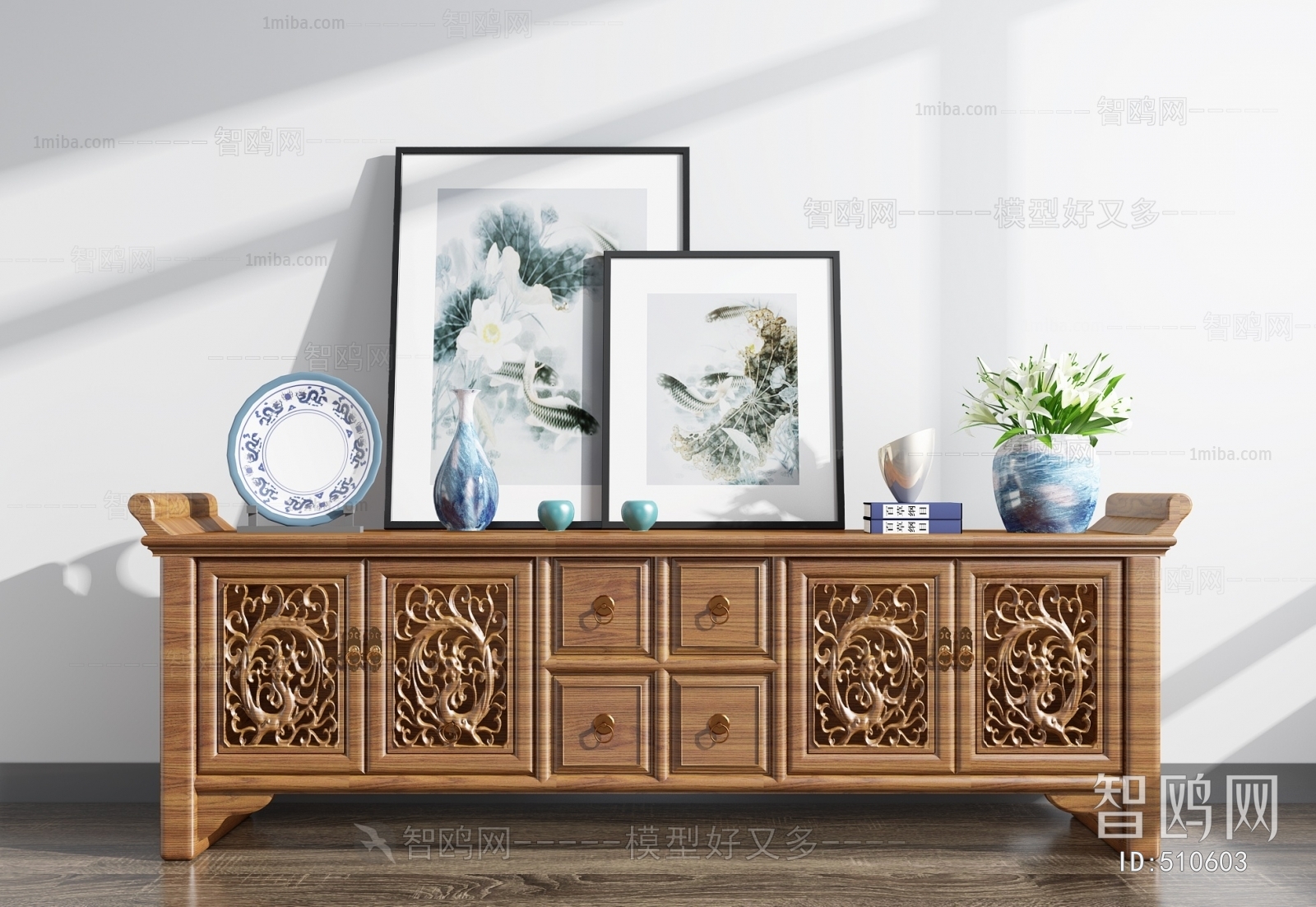 Chinese Style TV Cabinet