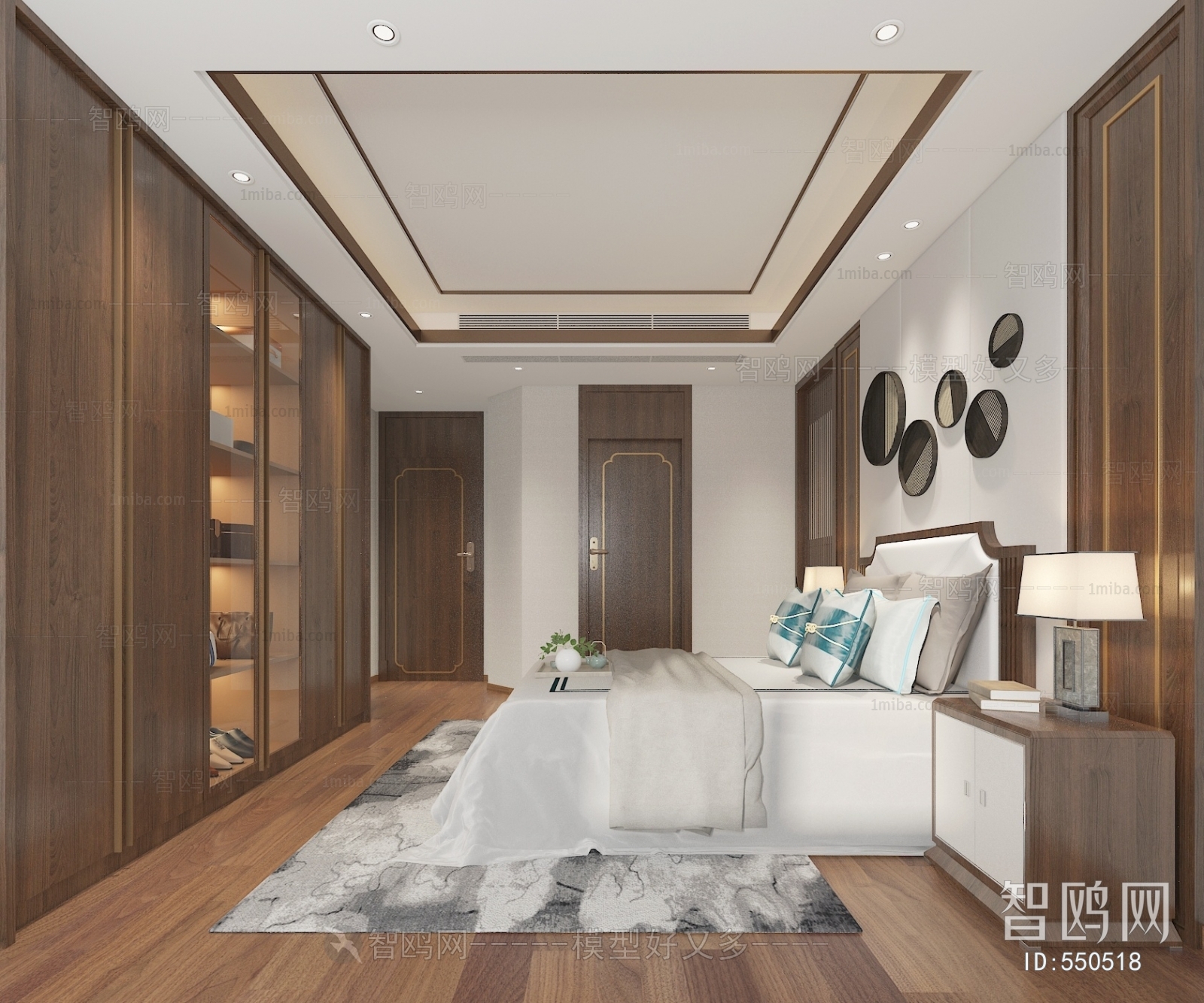 New Chinese Style Bedroom