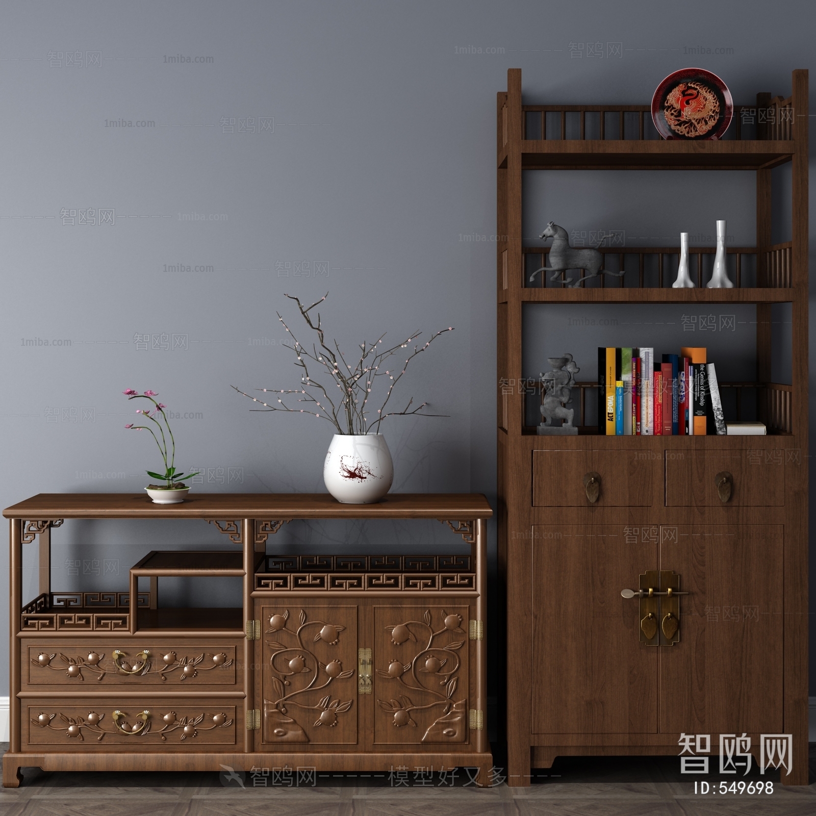 Chinese Style Decorative Cabinet