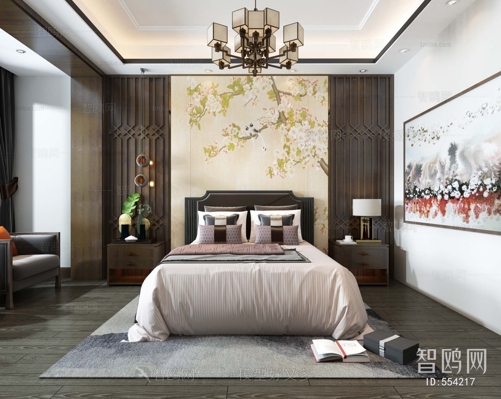 New Chinese Style Bedroom