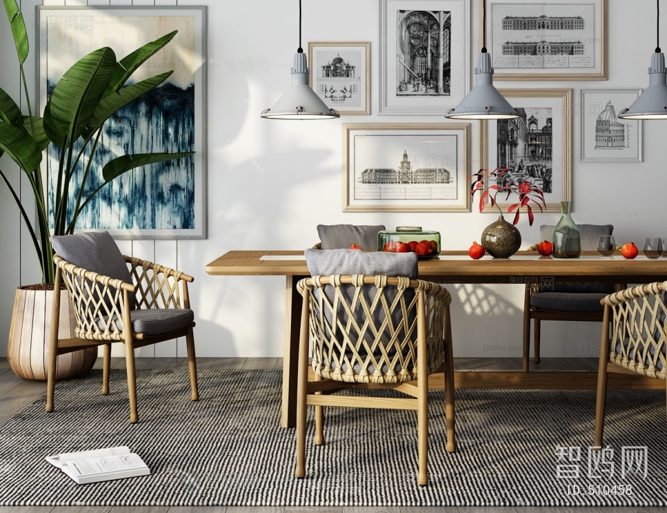 Nordic Style Dining Table And Chairs